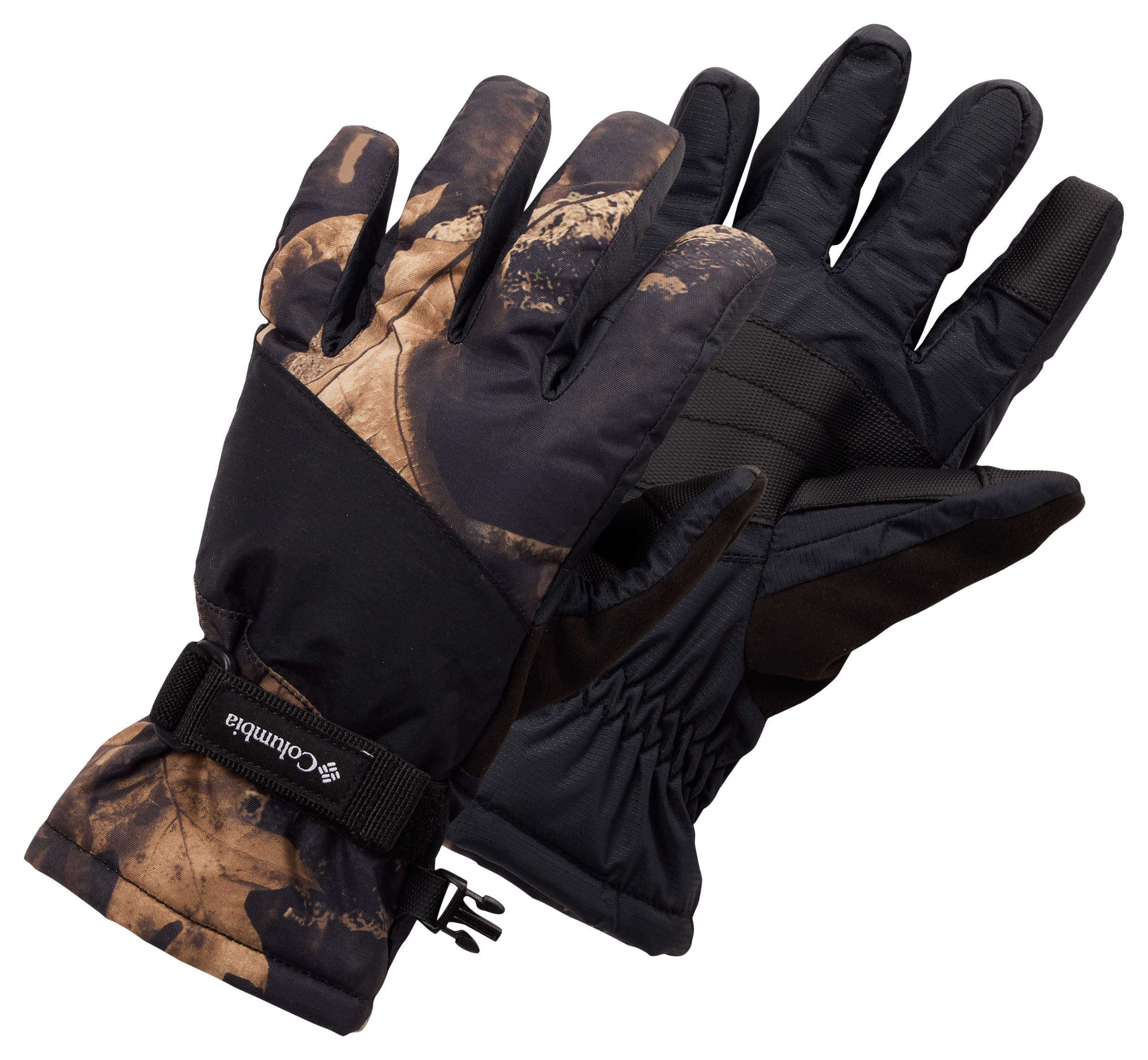 Image of Columbia Core III Printed Gloves for Kids - Black/Timberwolf Camo