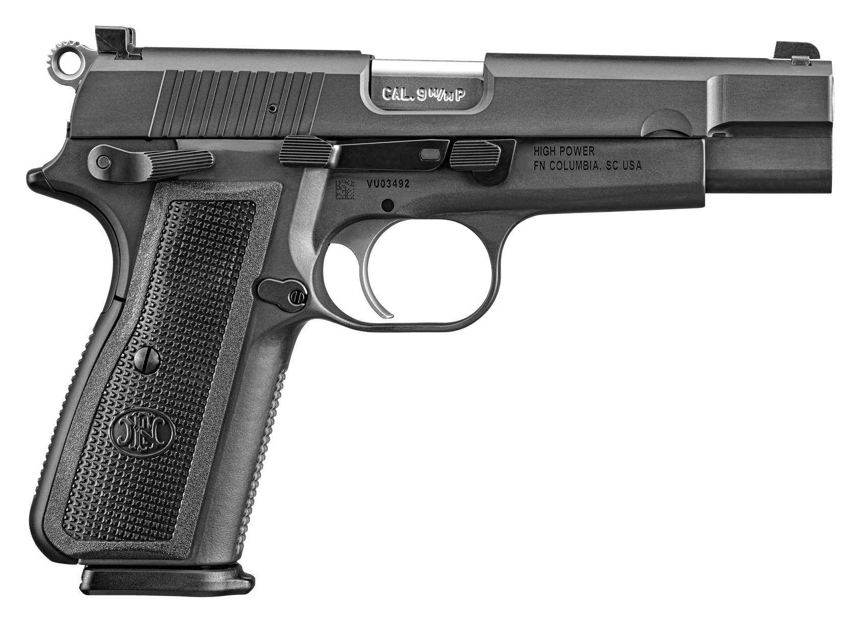 FN High Power SemiAuto Pistol  Black  10