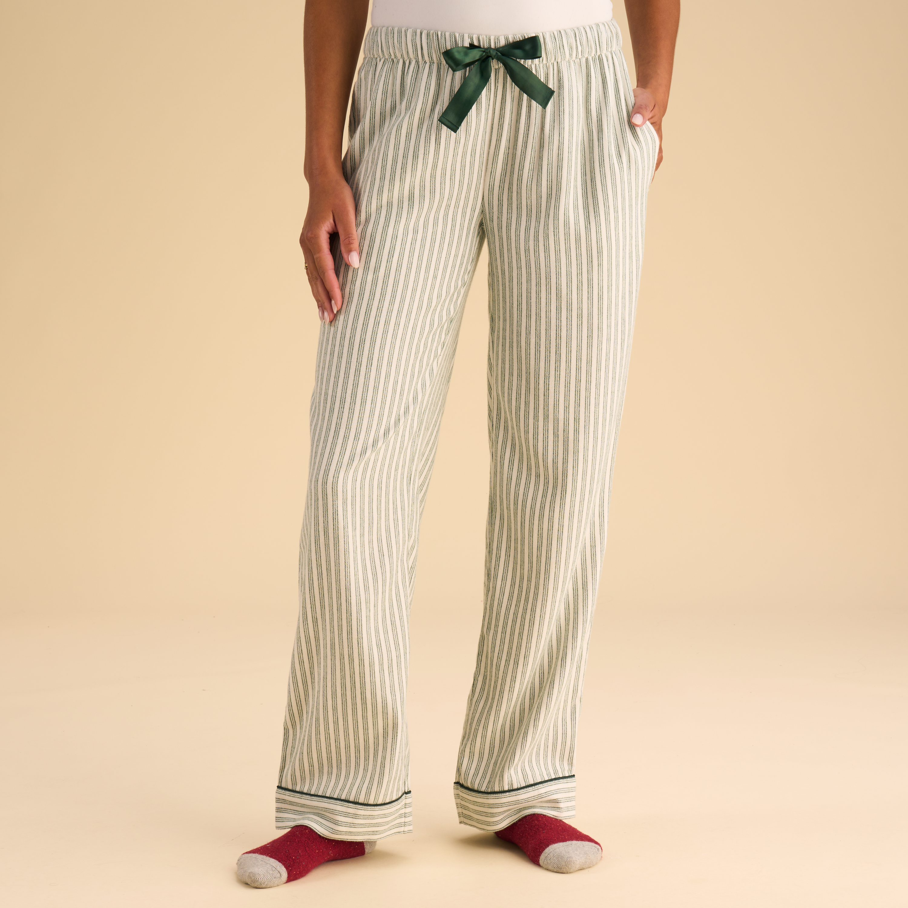 Natural Reflections Natural Reflections Flannel Pajama Pants - Pineneedle Stripe - $29.99 at Bass Pro Shops