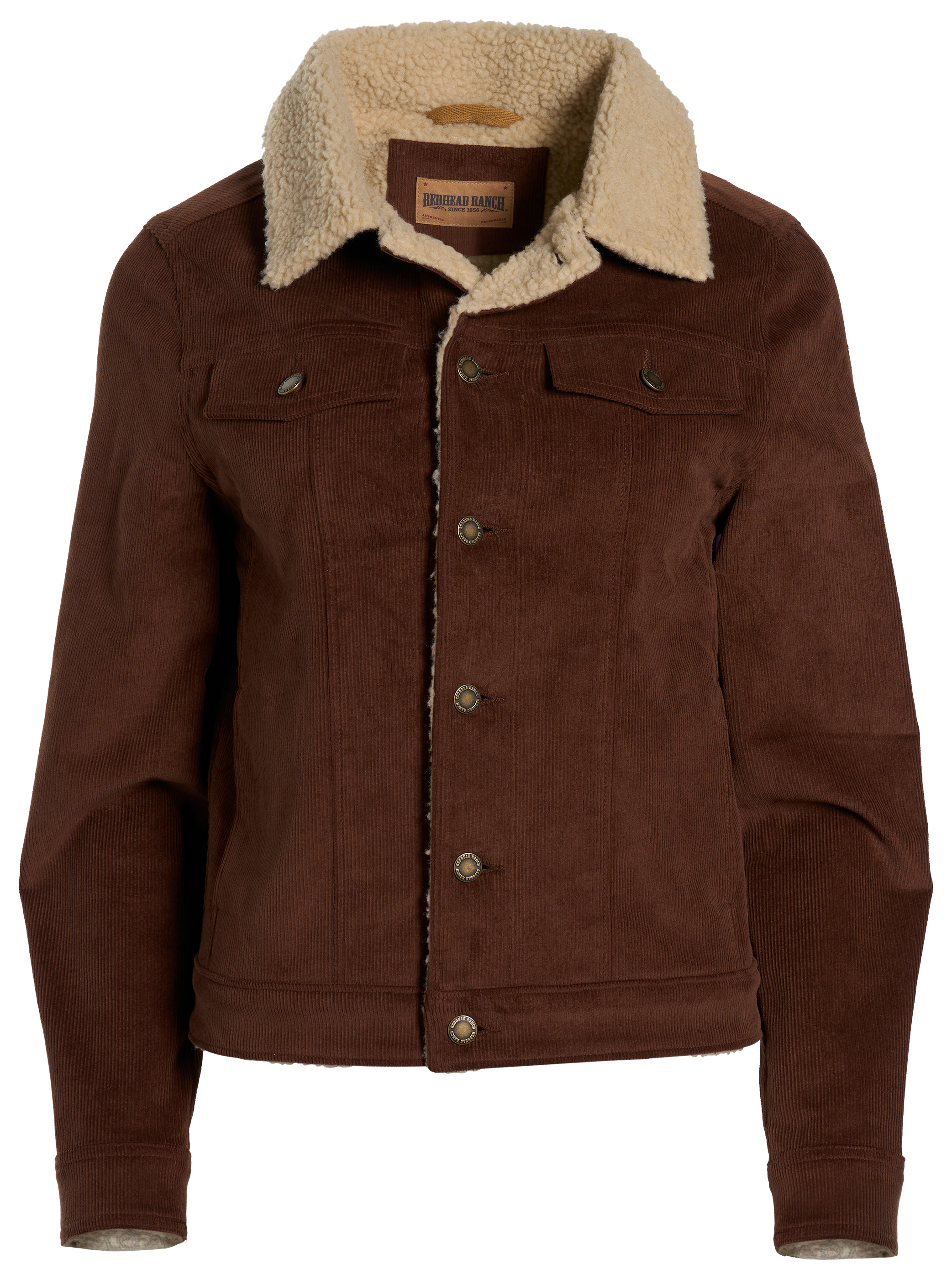 Image of RedHead Ranch Faux-Shearling-Lined Corduroy Trucker Jacket