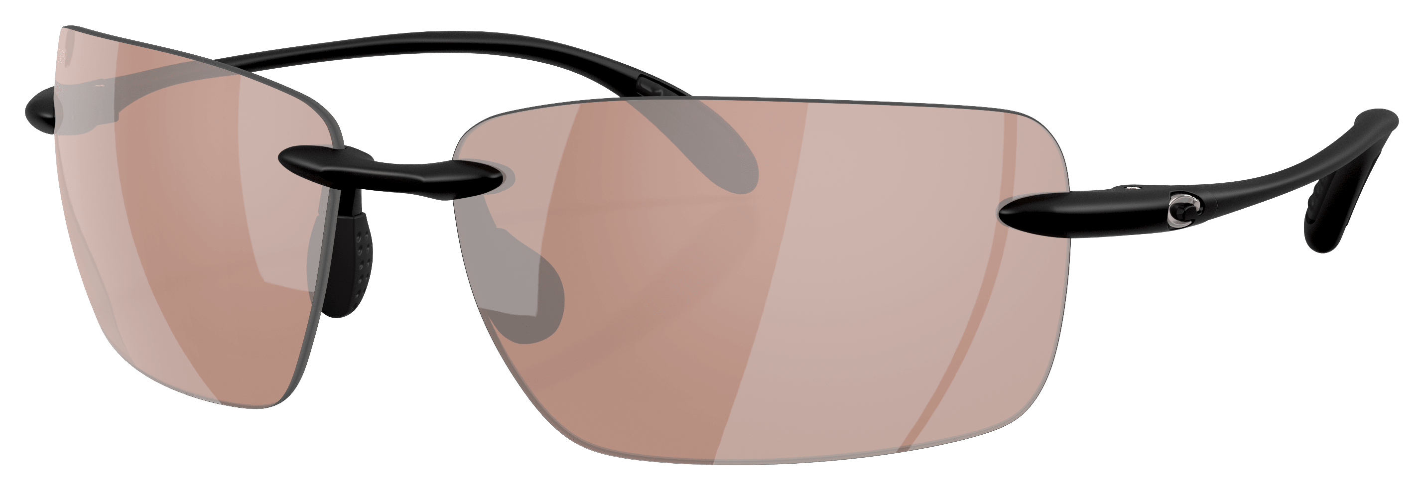 Costa Gulf Shore 580P Polarized Sunglasses - Matte Black/Copper/Silver Mirror