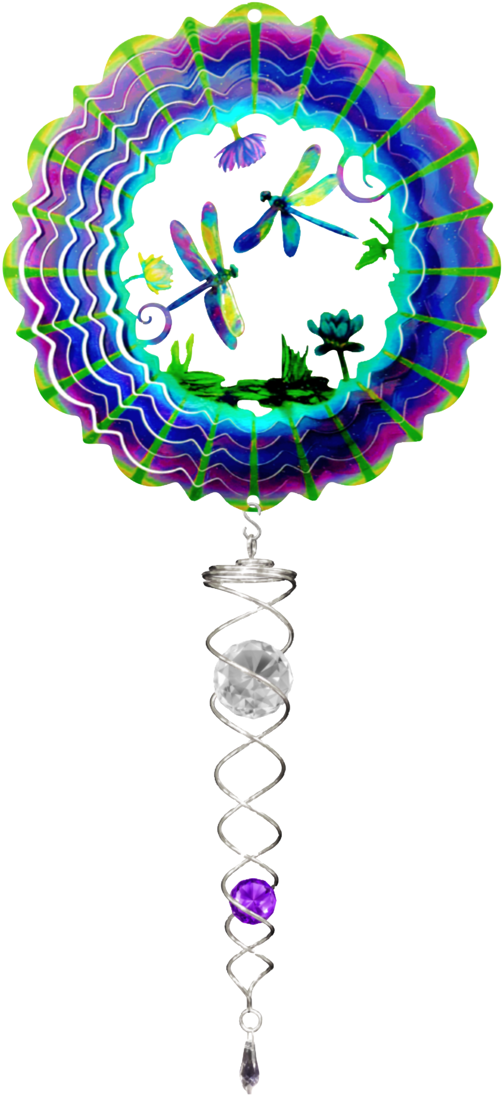 Image of Spinfinity Designs 3D Dragonfly Mini Wind Spinner