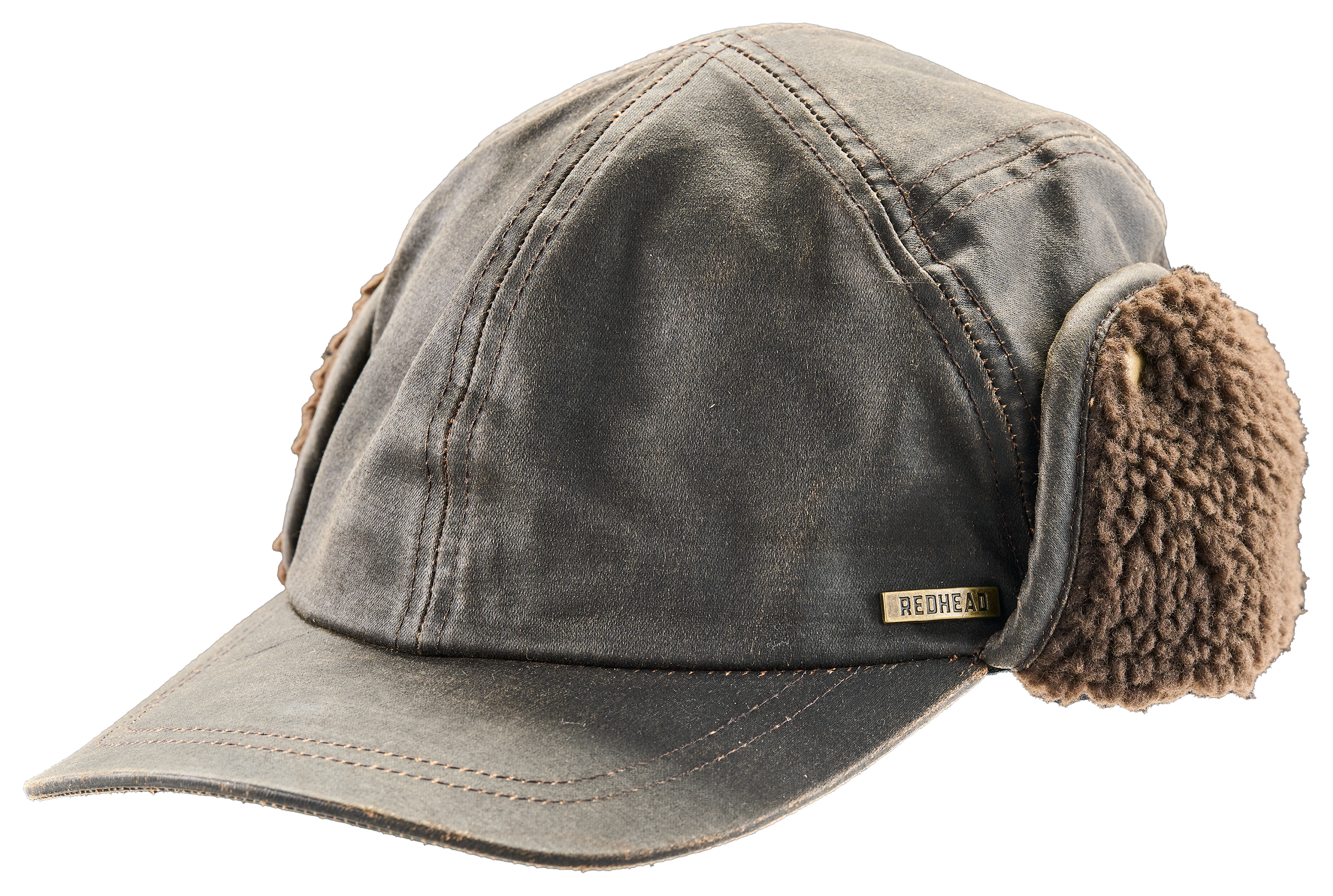 Image of RedHead Weathered Cotton Ear Flap Cap - Brown