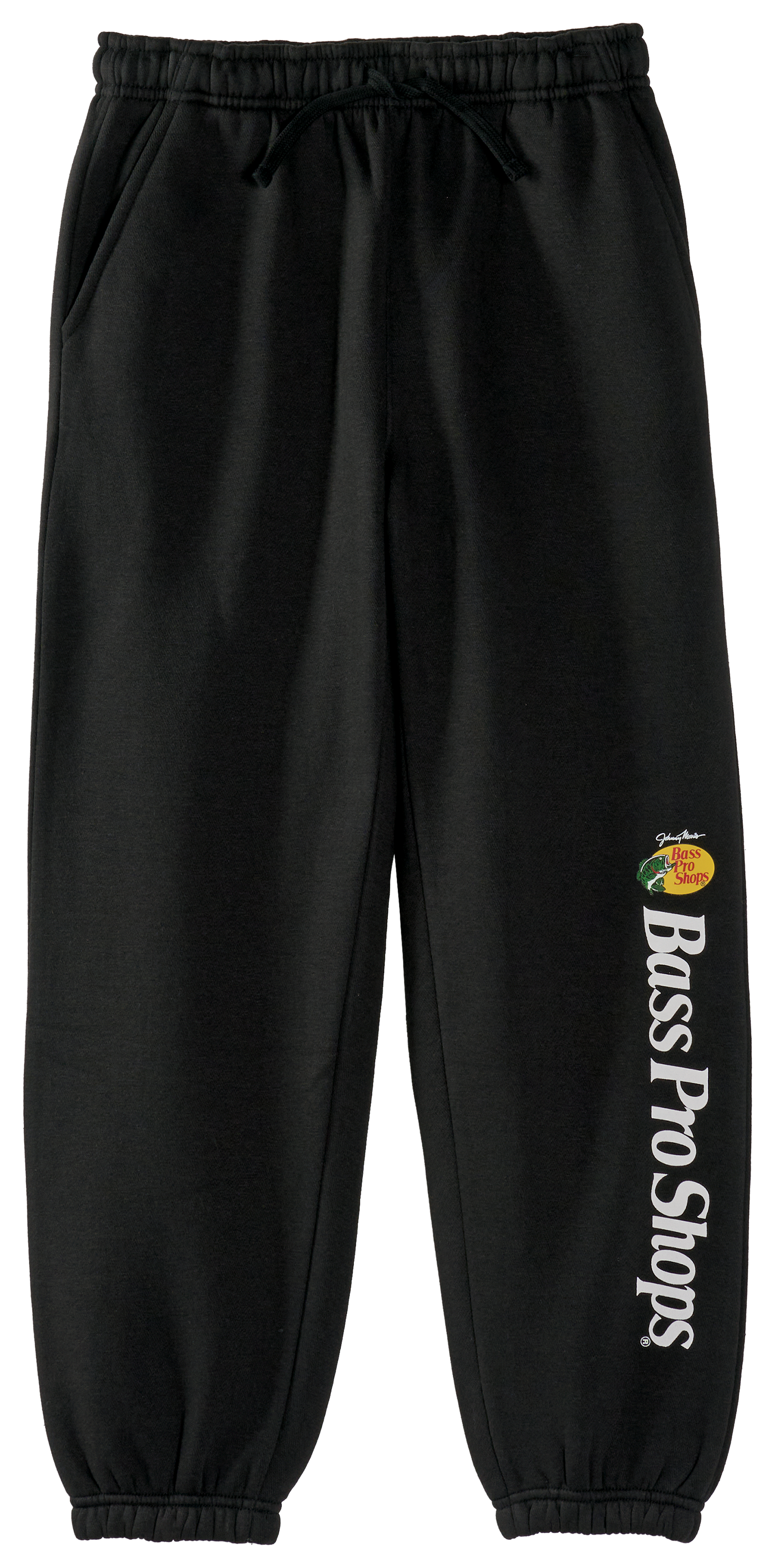 Image of Bass Pro Shops Classic Logo Joggers for Kids - Black