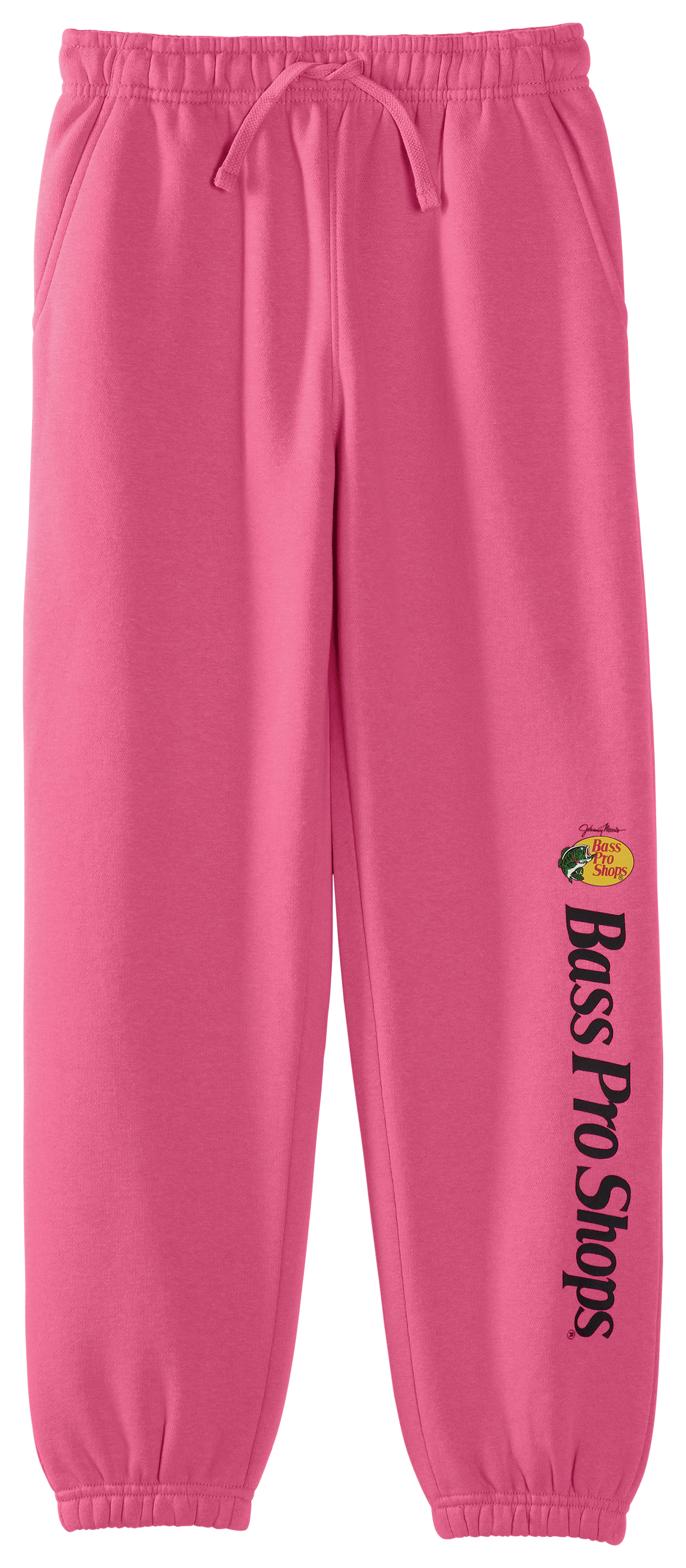Image of Bass Pro Shops Classic Logo Joggers for Kids - Pink
