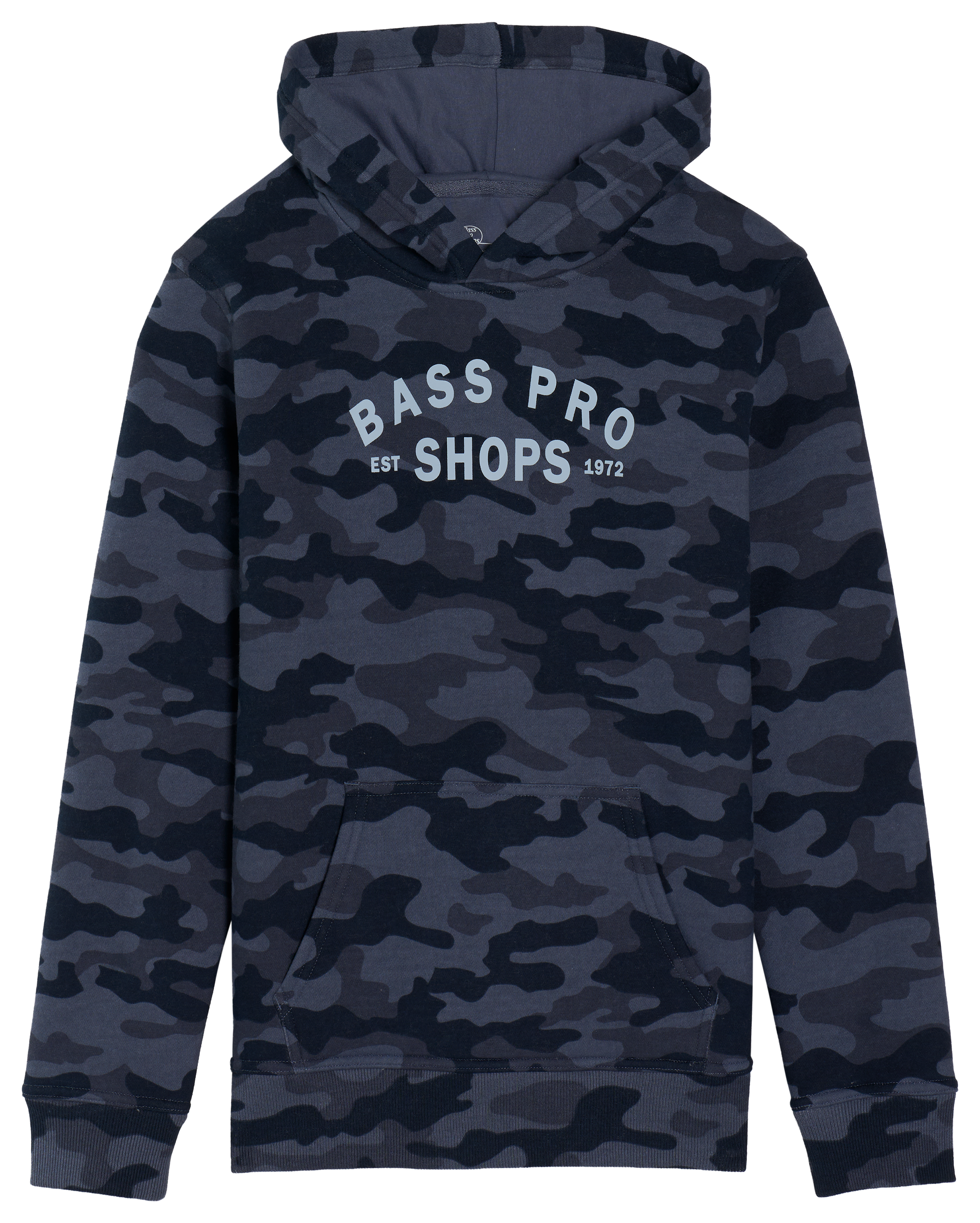Bass Pro Shops Bass Pro Shops Faded Wash Camo Hoodie for Kids - Navy Camo - $29.99 at Bass Pro Shops