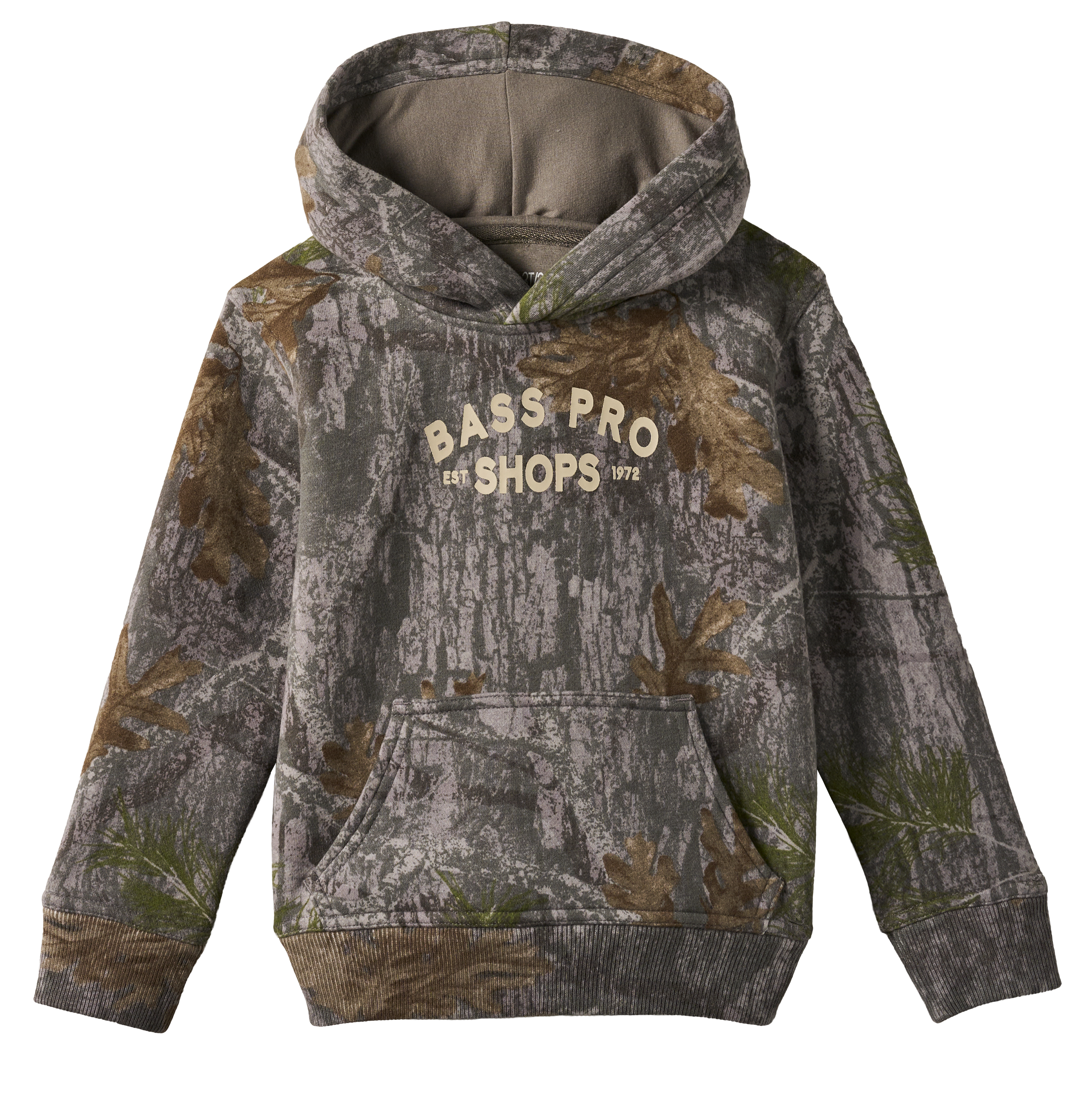 Image of Bass Pro Shops TrueTimber Faded Wash Hoodie for Toddlers - Dark Faded Camo