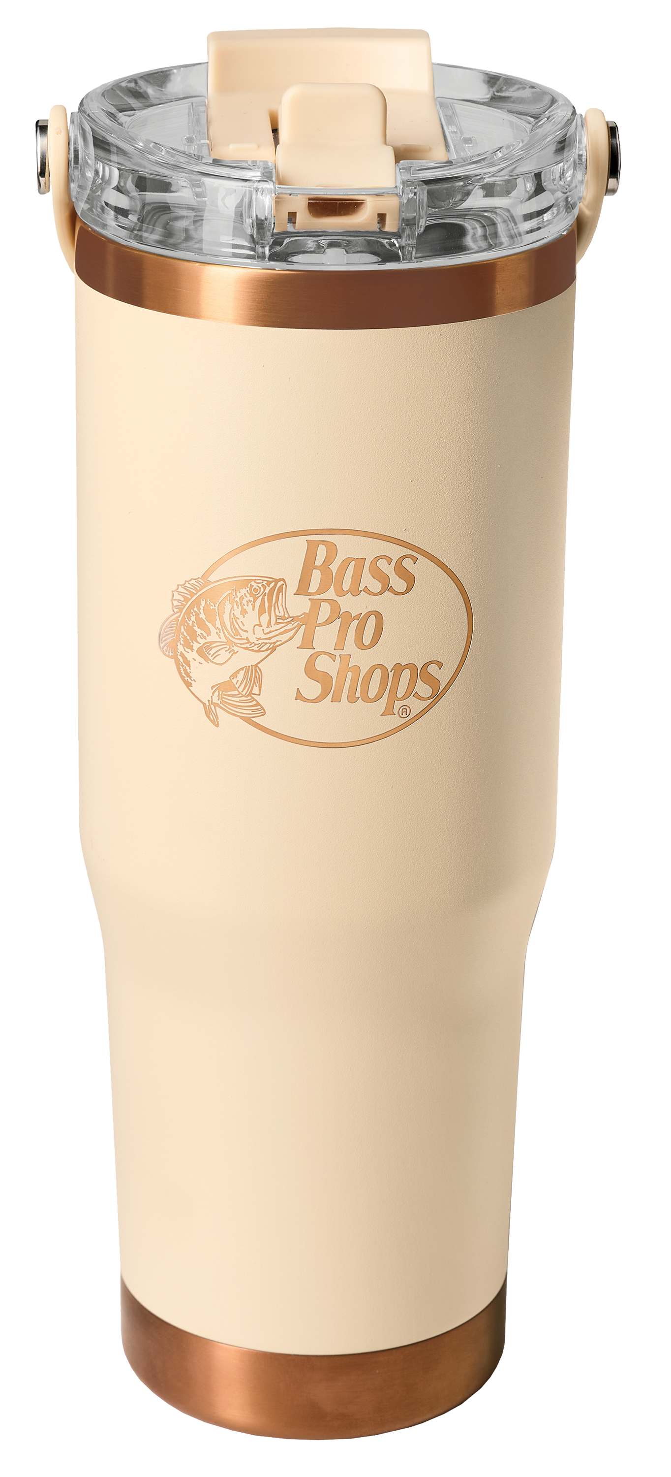 Image of Bass Pro Shops 32-oz. Dual-Lid Water Bottle - Macadamia