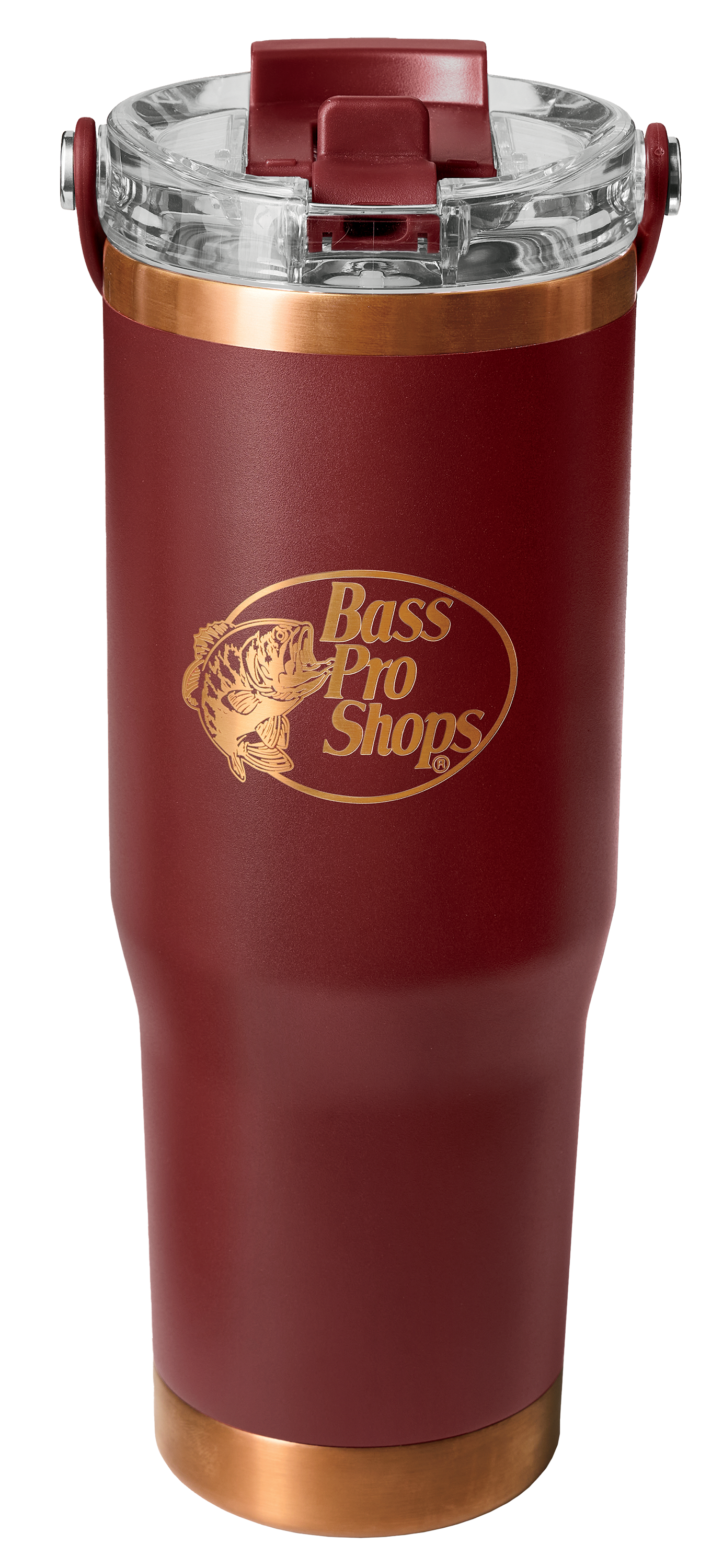 Image of Bass Pro Shops 32-oz. Dual-Lid Water Bottle - Chocolate