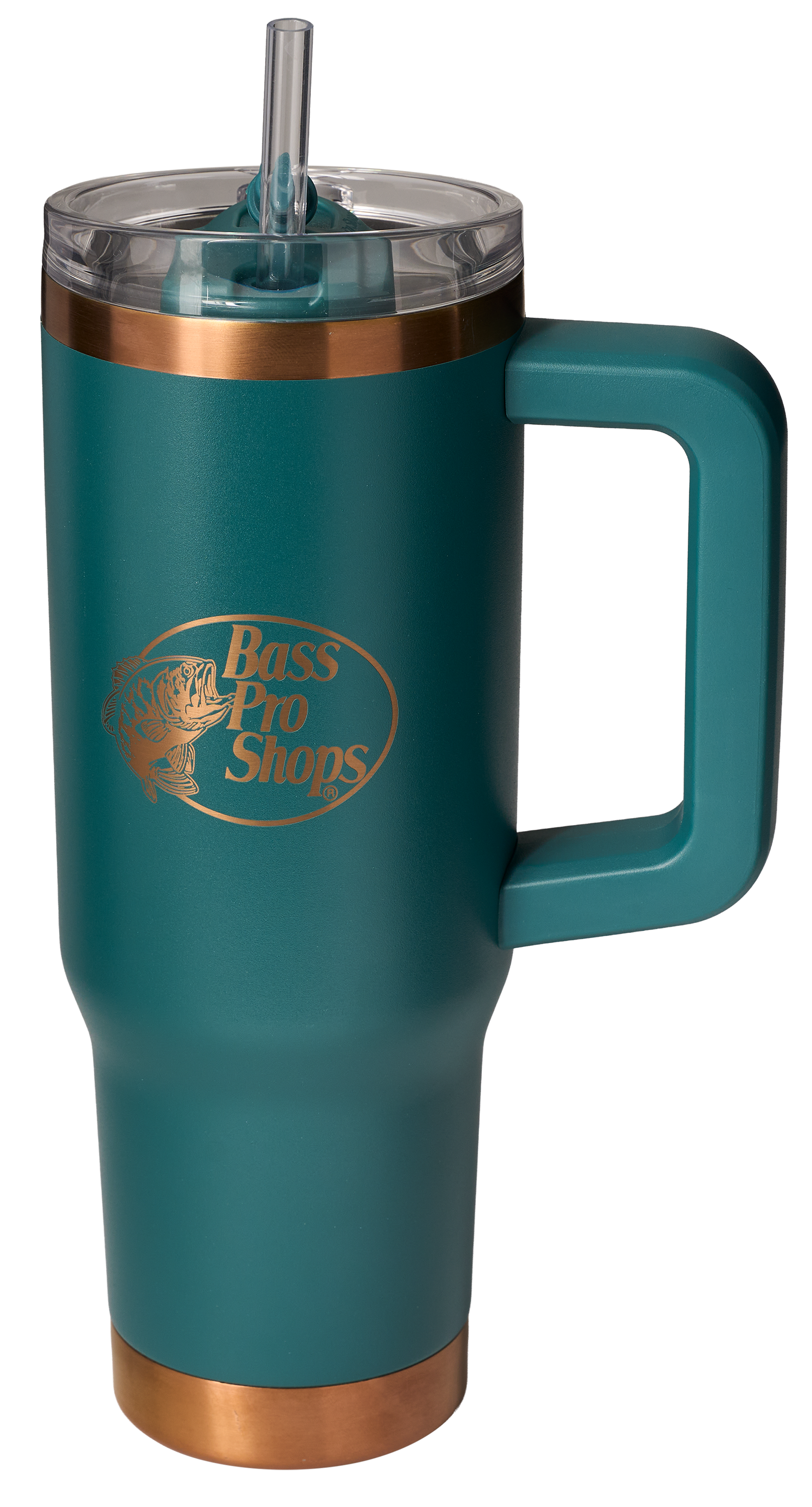 Image of Bass Pro Shops 30-oz. Mug with Slider Lid and Straw - Mediterranea