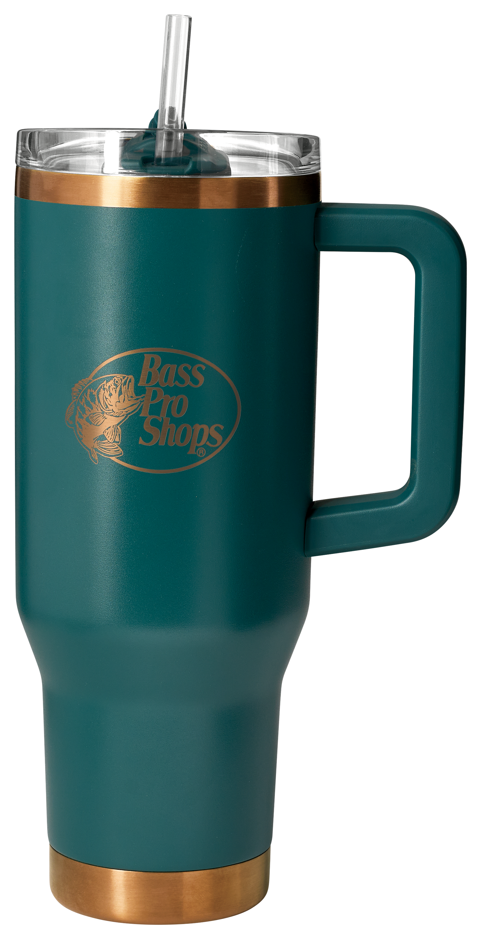 Image of Bass Pro Shops 40-oz. Mug with Slider Lid and Straw - Mediterranea