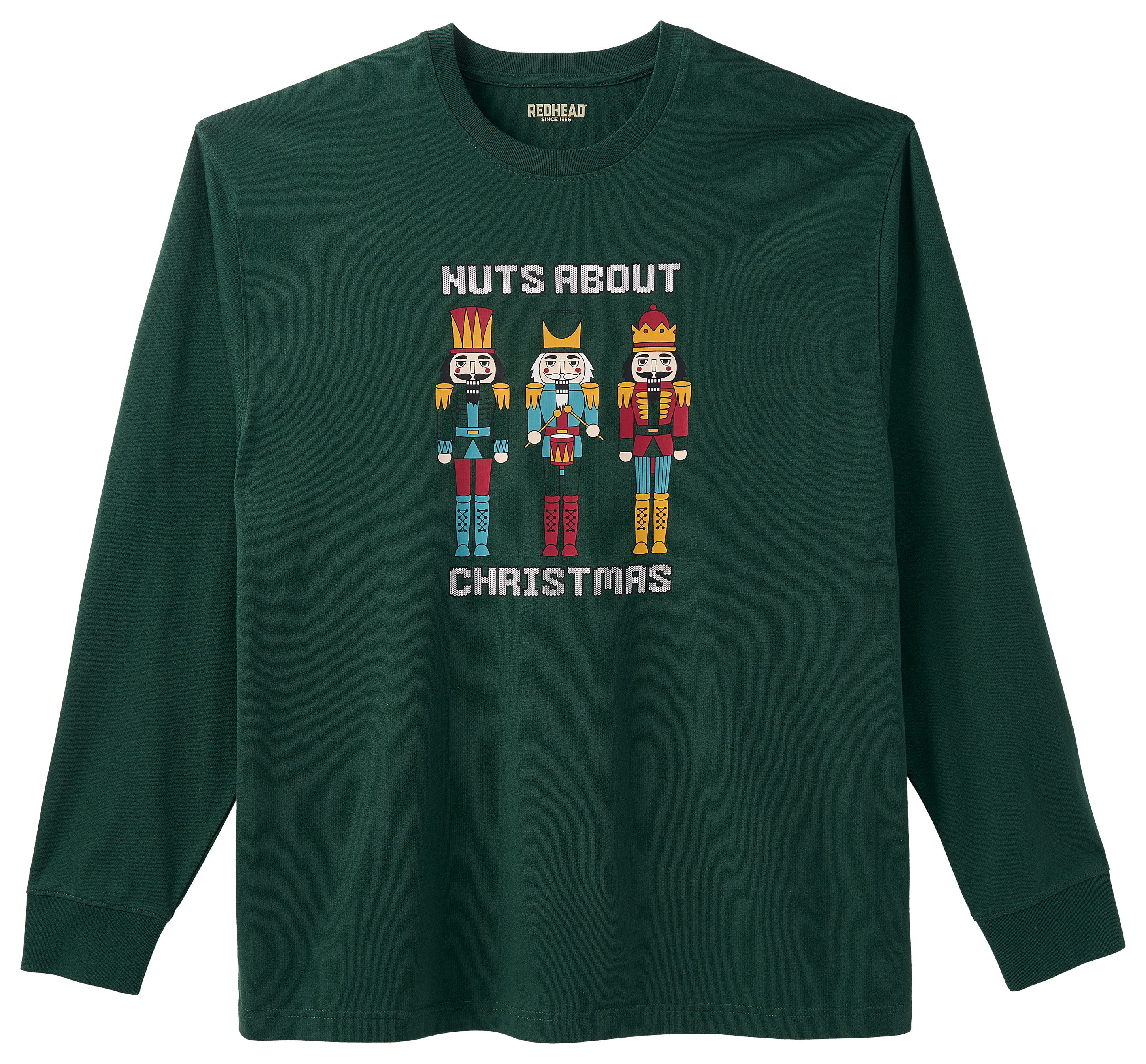 RedHead Nuts About Christmas Holiday Graphic Long-Sleeve T-Shirt - Nuts About Christmas