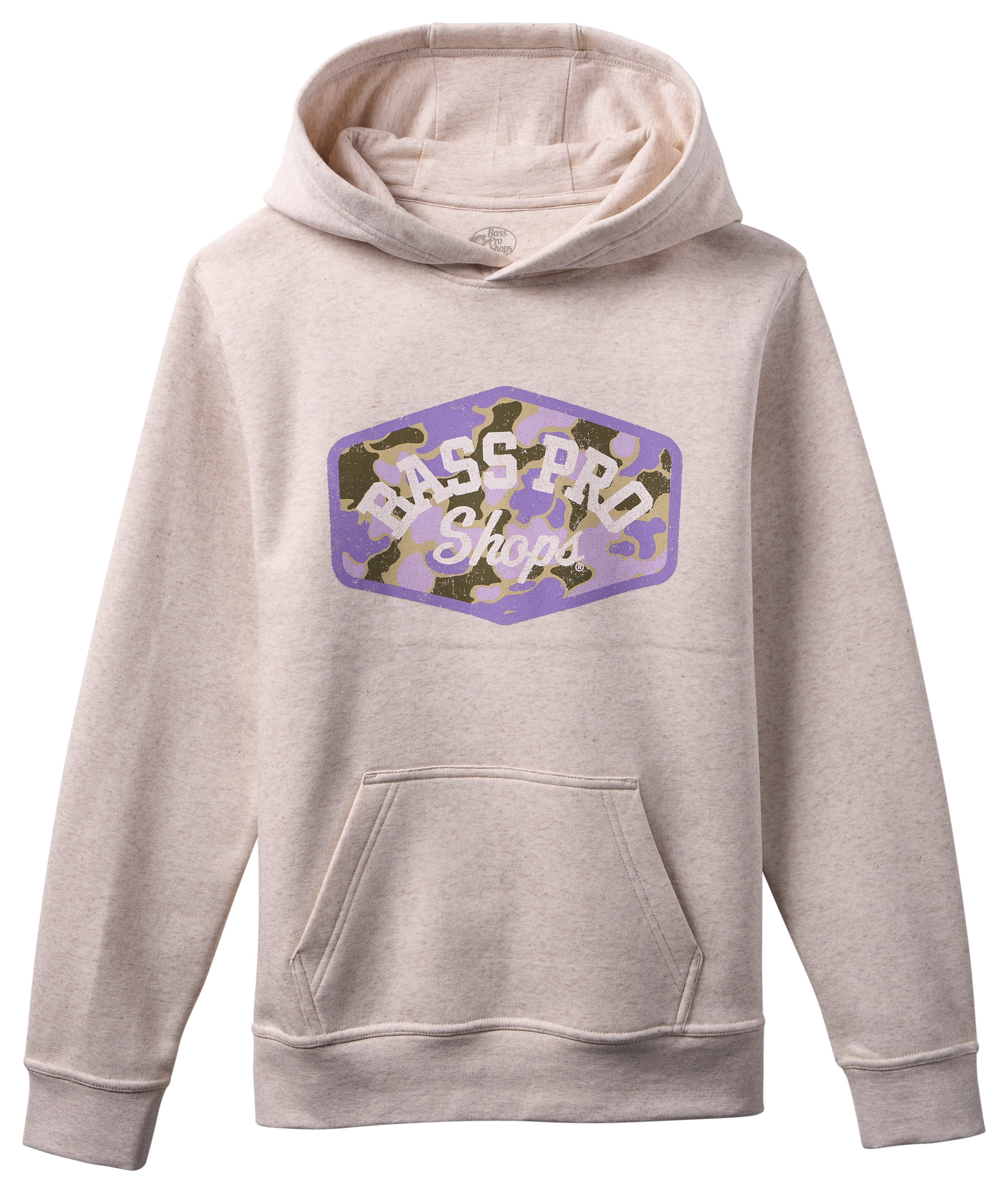 Bass Pro Shops Graphic Hoodie for Kids - Heather Oatmeal