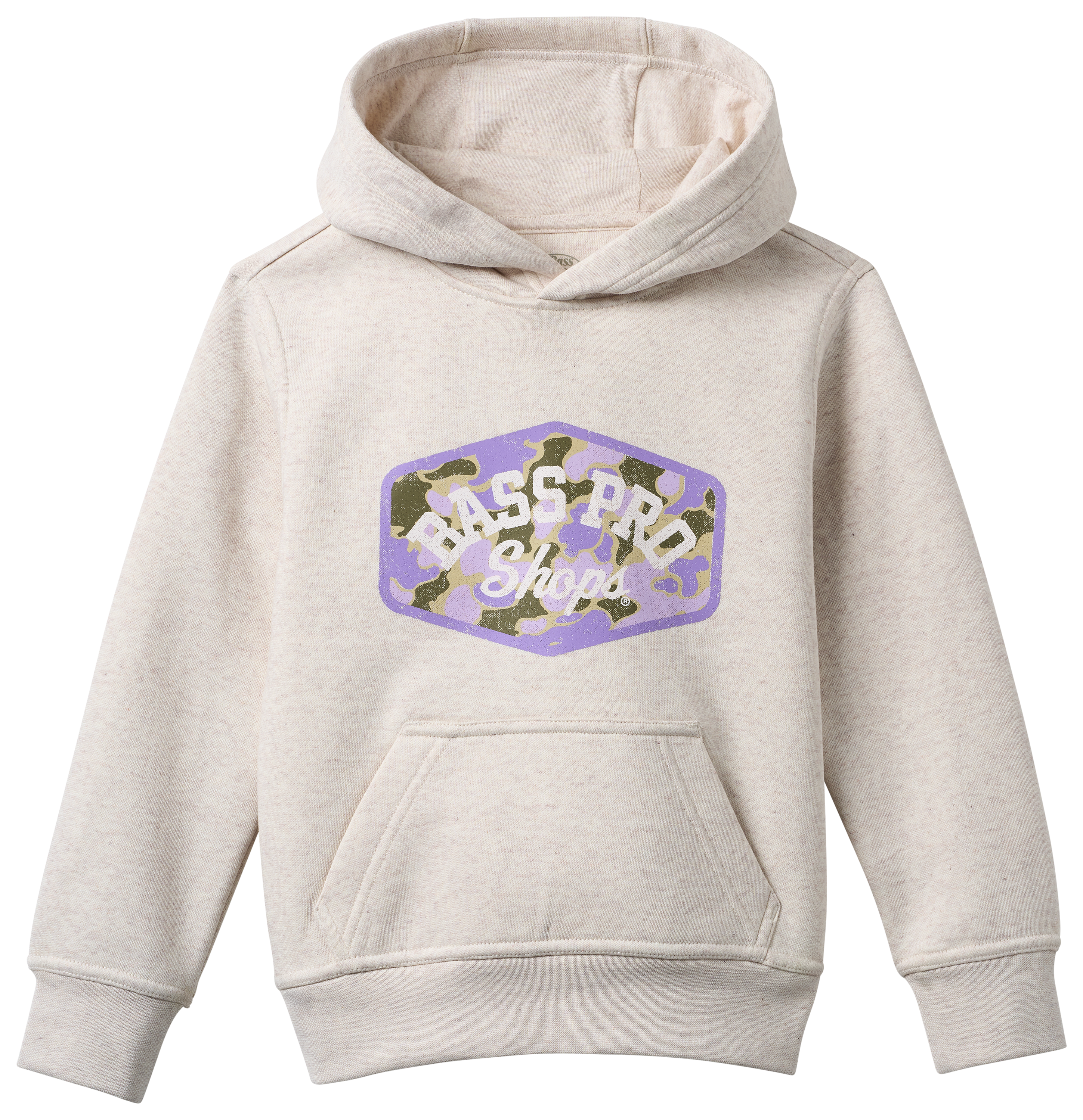 Bass Pro Shops Graphic Hoodie for Toddlers - Heather Oatmeal