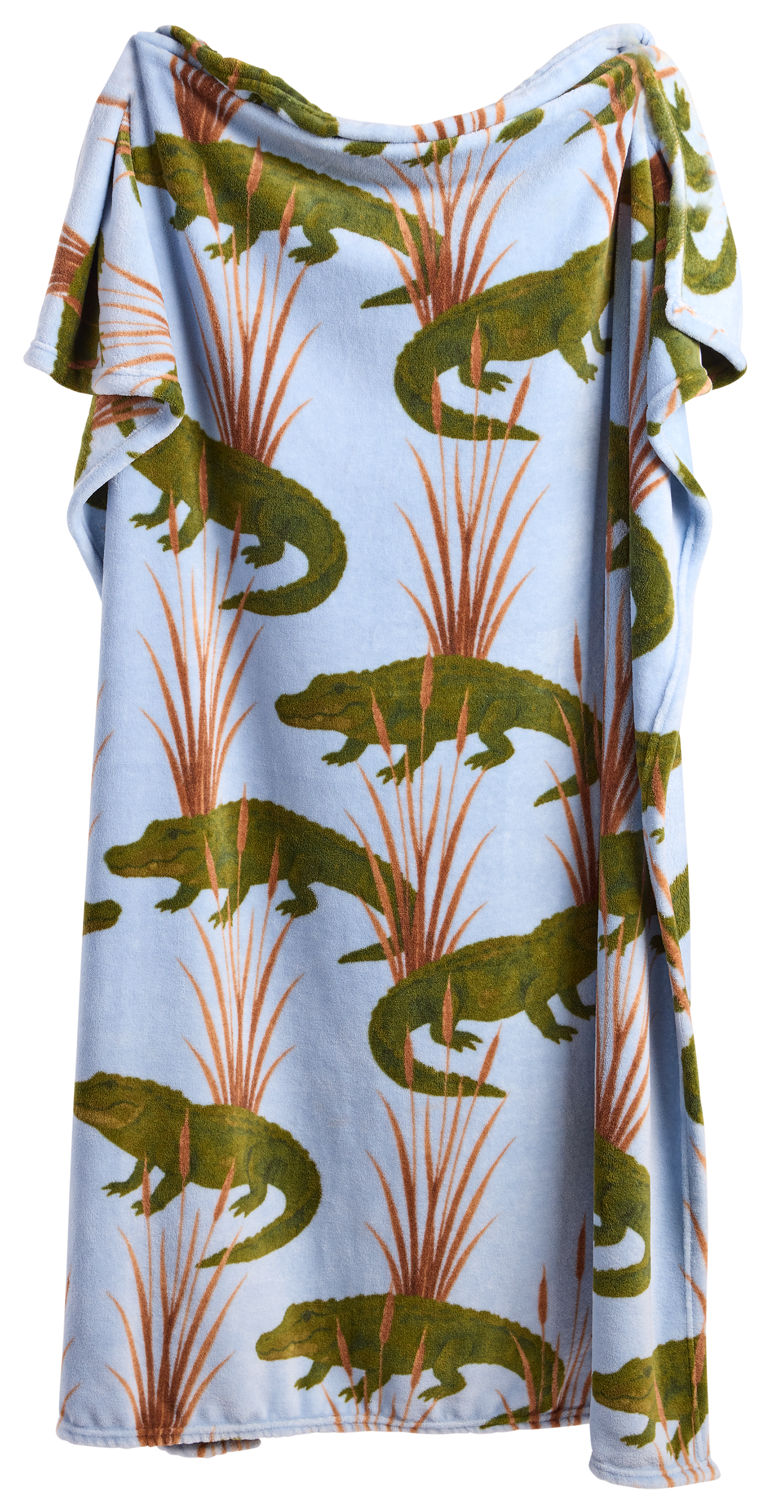 Image of White River Home All-Weather Fleece Throw - Alligator Alley