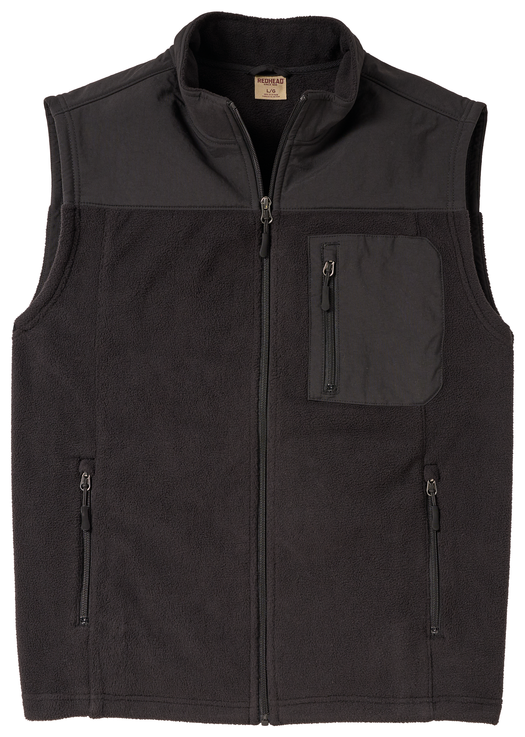 Image of RedHead Mesa Fleece Full-Zip Vest - Black