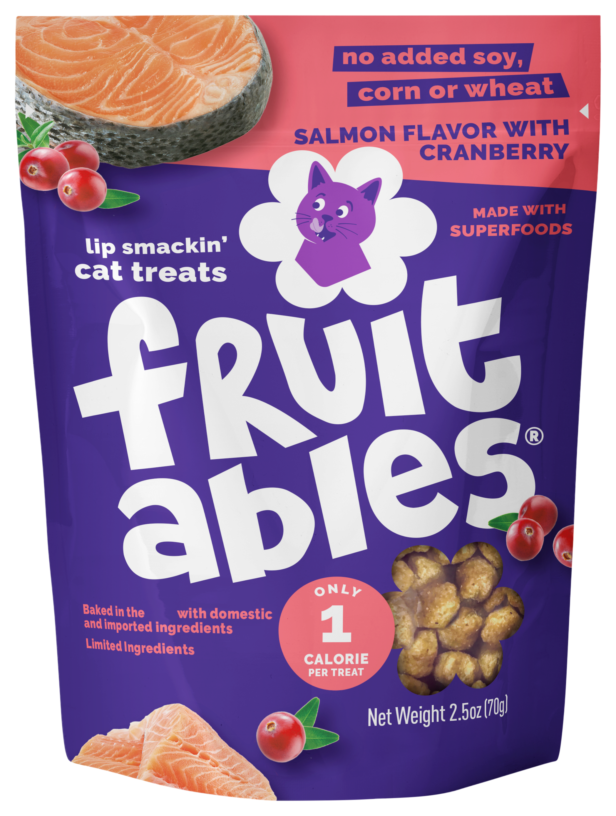 Image of Fruitables Salmon Cranberry Cat Treats
