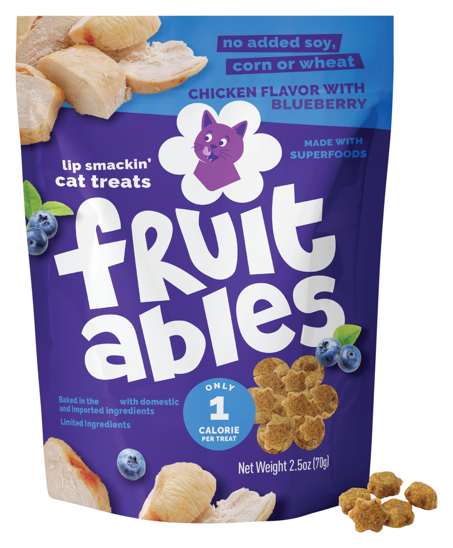 Image of Fruitables Chicken Blueberry Cat Treats