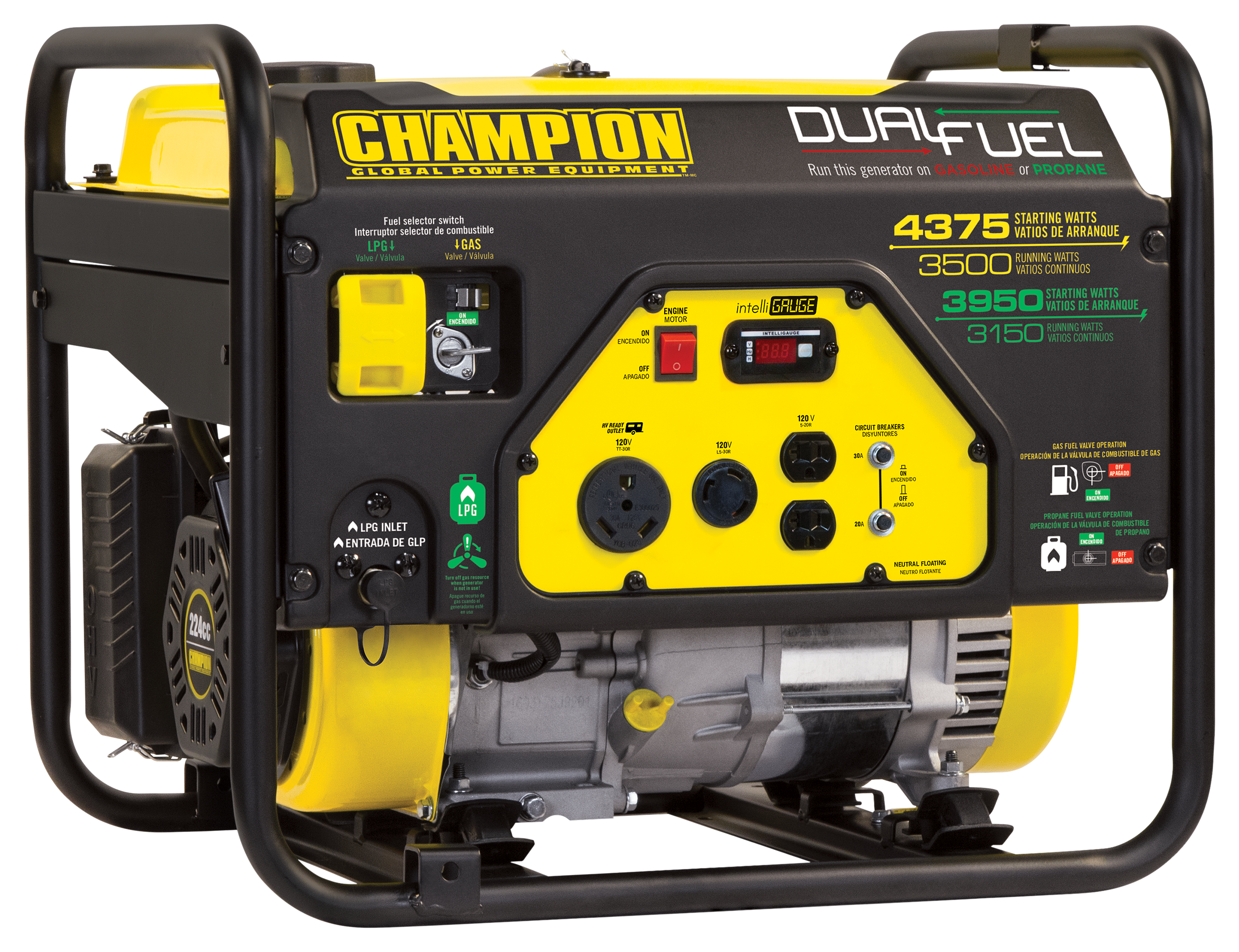 Image of Champion 3,500-Watt Dual-Fuel Generator
