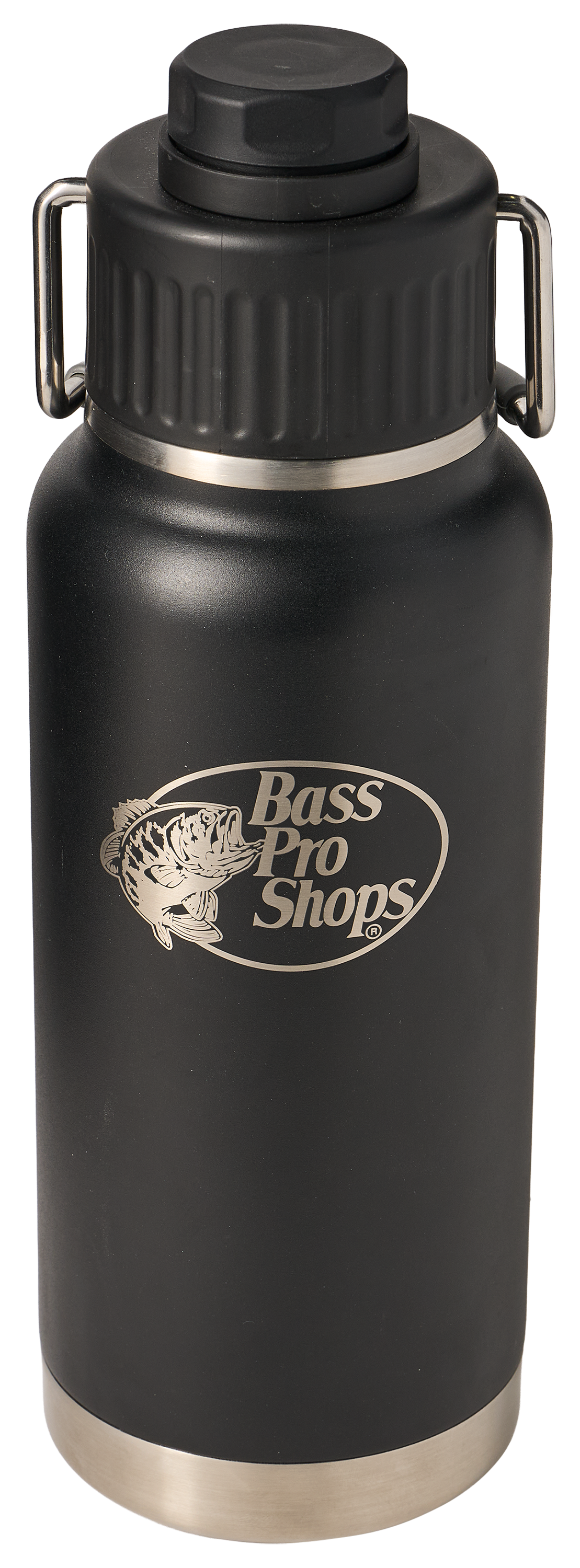 Image of Bass Pro Shops Water Bottle with Spout Lid - 40 oz. - Black