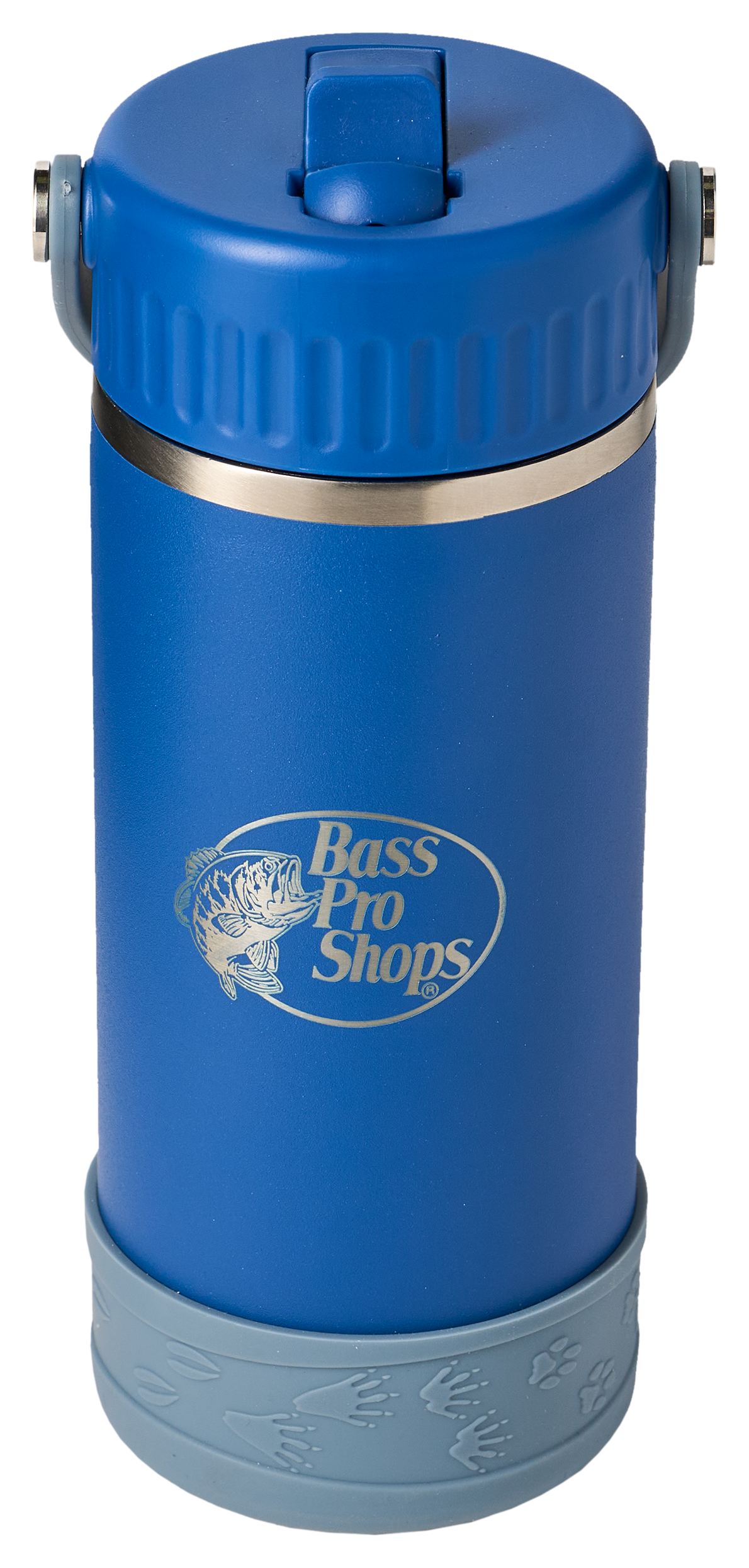 Bass Pro Shops Bass Pro Shops Leakproof Straw Lid Water Bottle for Kids - Cobalt/Grey - $14.99 at Bass Pro Shops