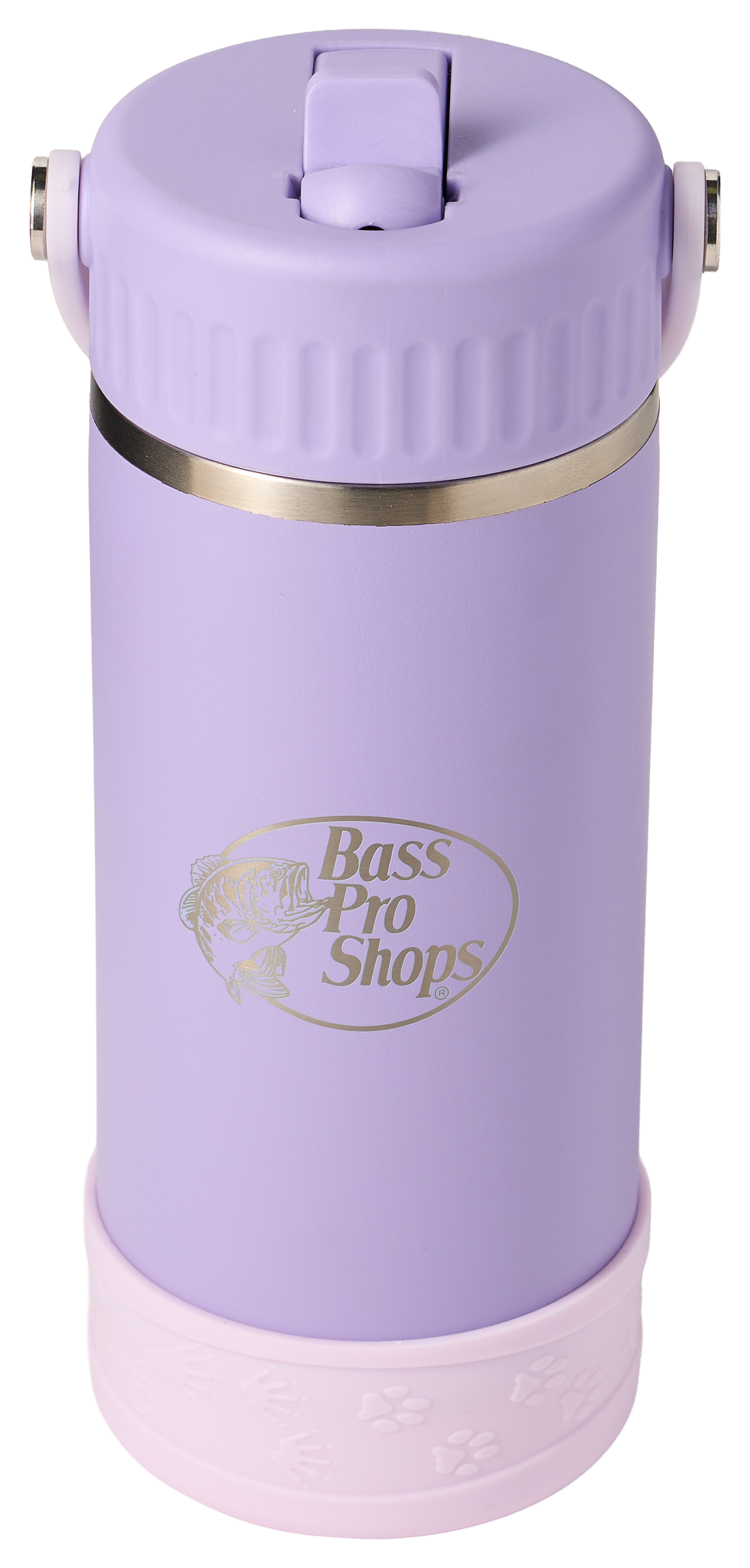 Bass Pro Shops Leakproof Straw Lid Water Bottle for Kids - Lavender