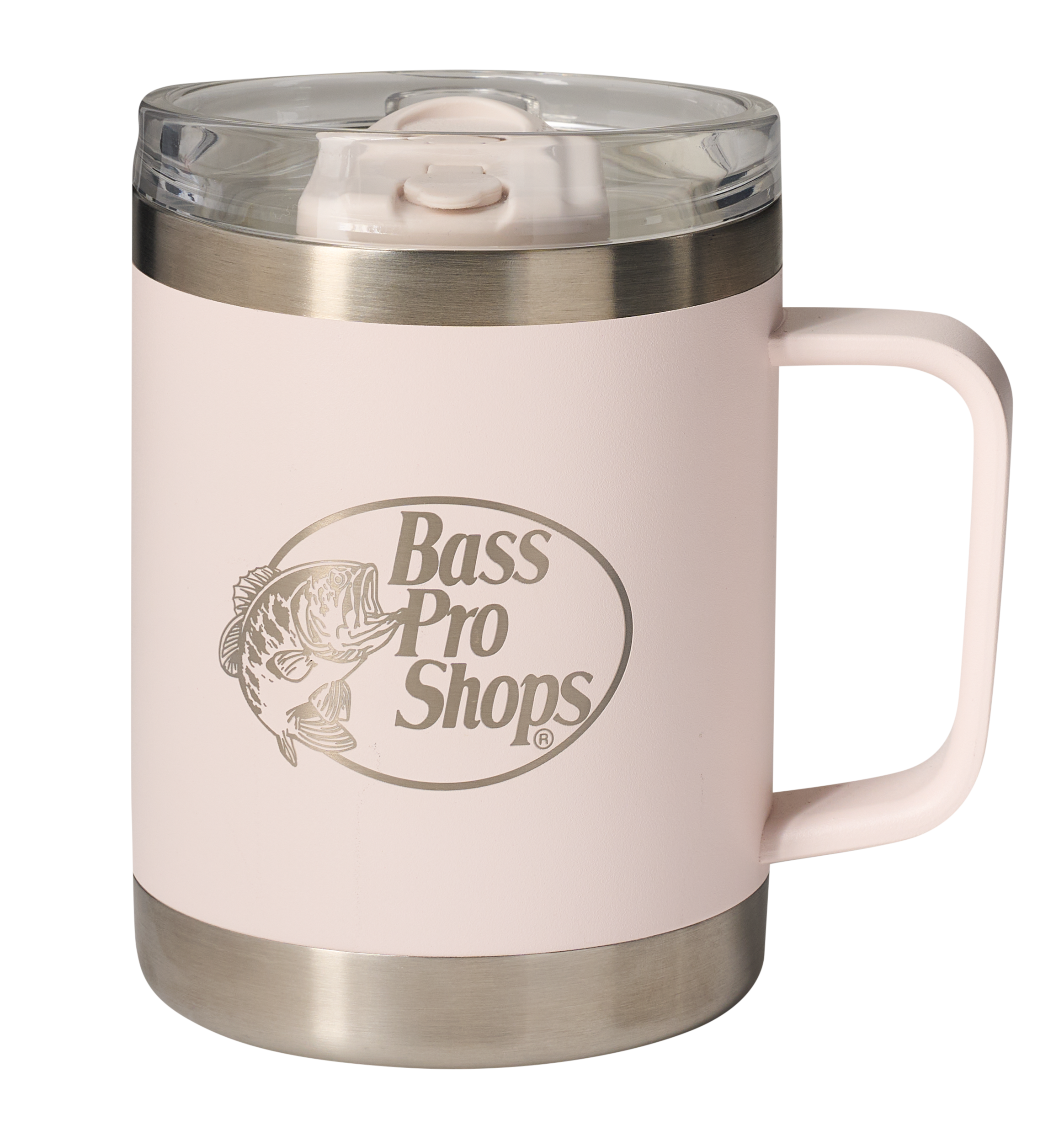 Image of Bass Pro Shops 14-oz. Ceramic-Lined Coffee Mug with Multifunction Lid - Rose