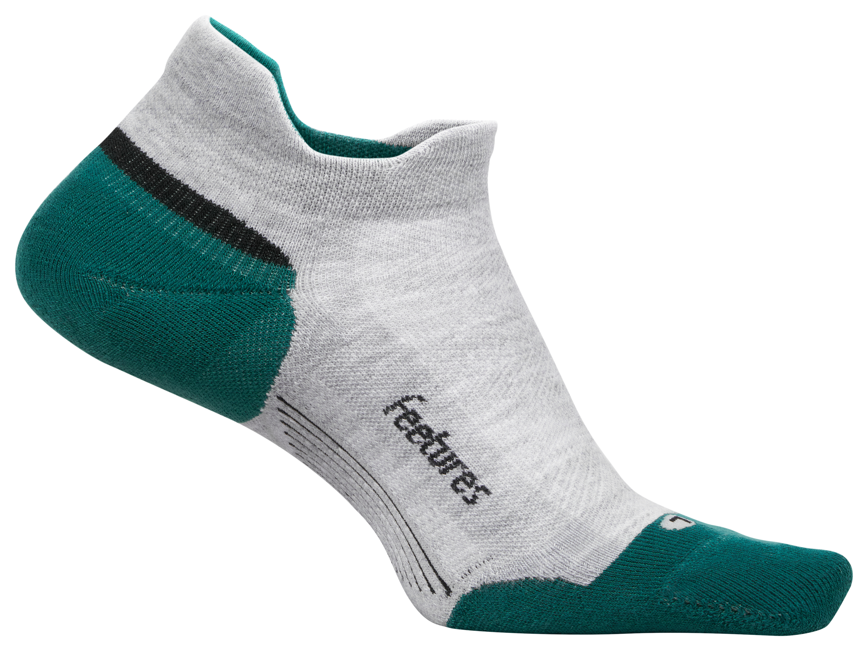 Image of Feetures Elite Max Cushion Tab Ankle Socks for Men - Stone Ivy