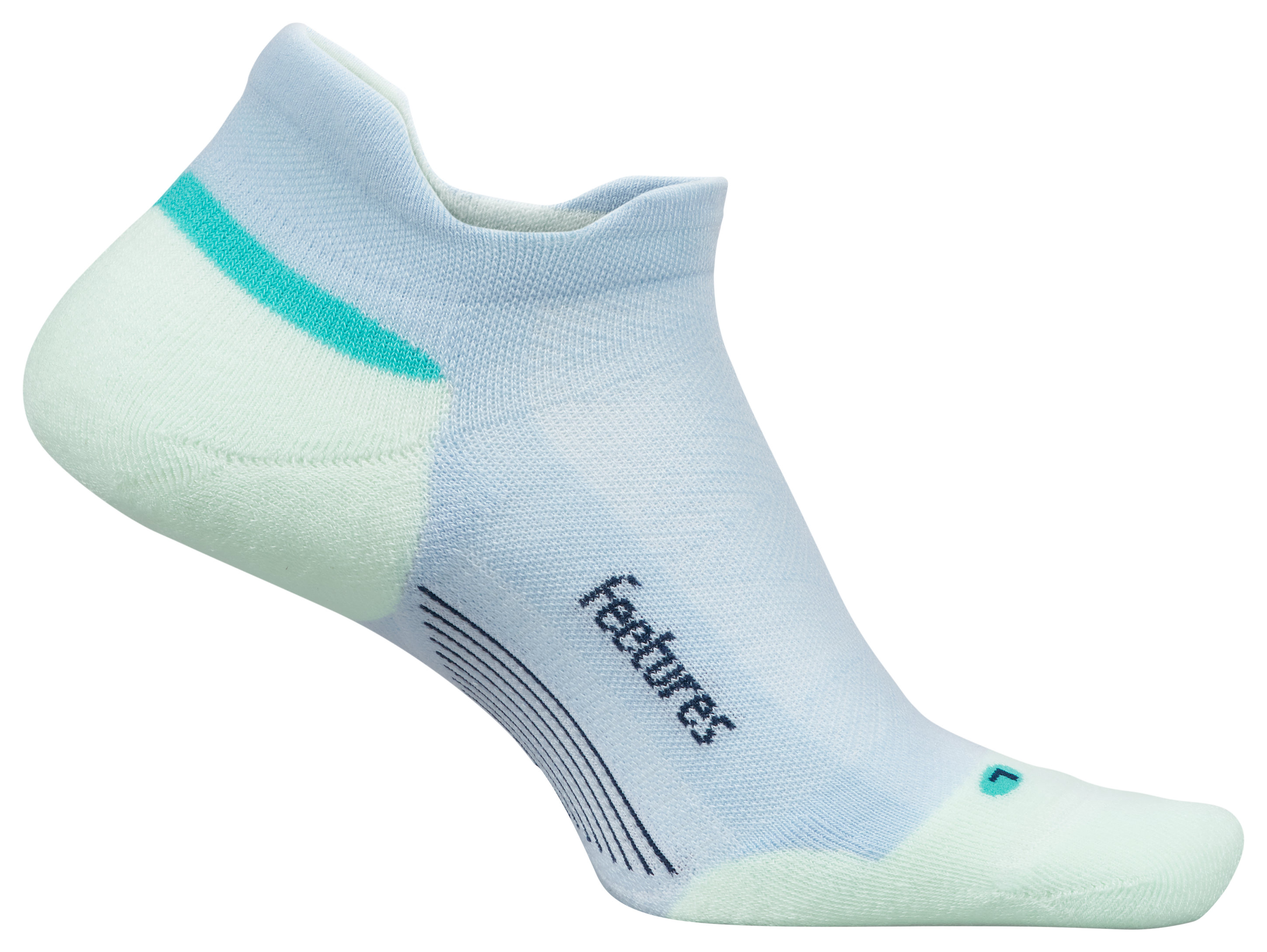 Image of Feetures Elite Max Cushion Tab Ankle Socks for Women - Glacier Mist