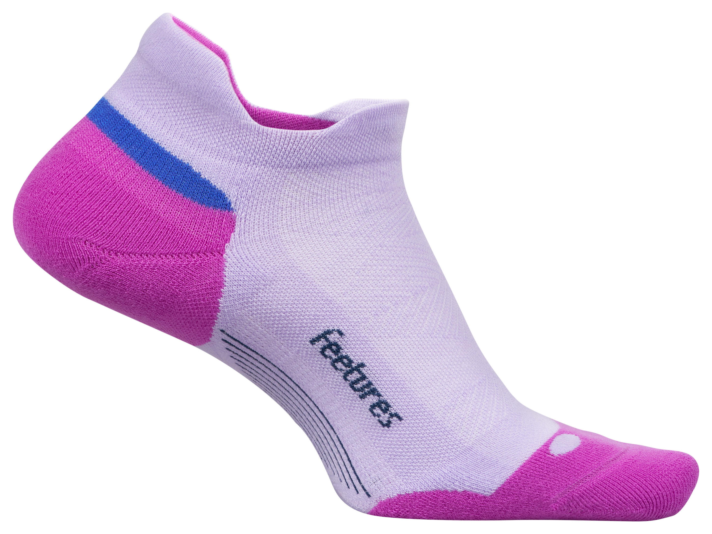 Image of Feetures Elite Max Cushion Tab Ankle Socks for Women - Wild Bloom