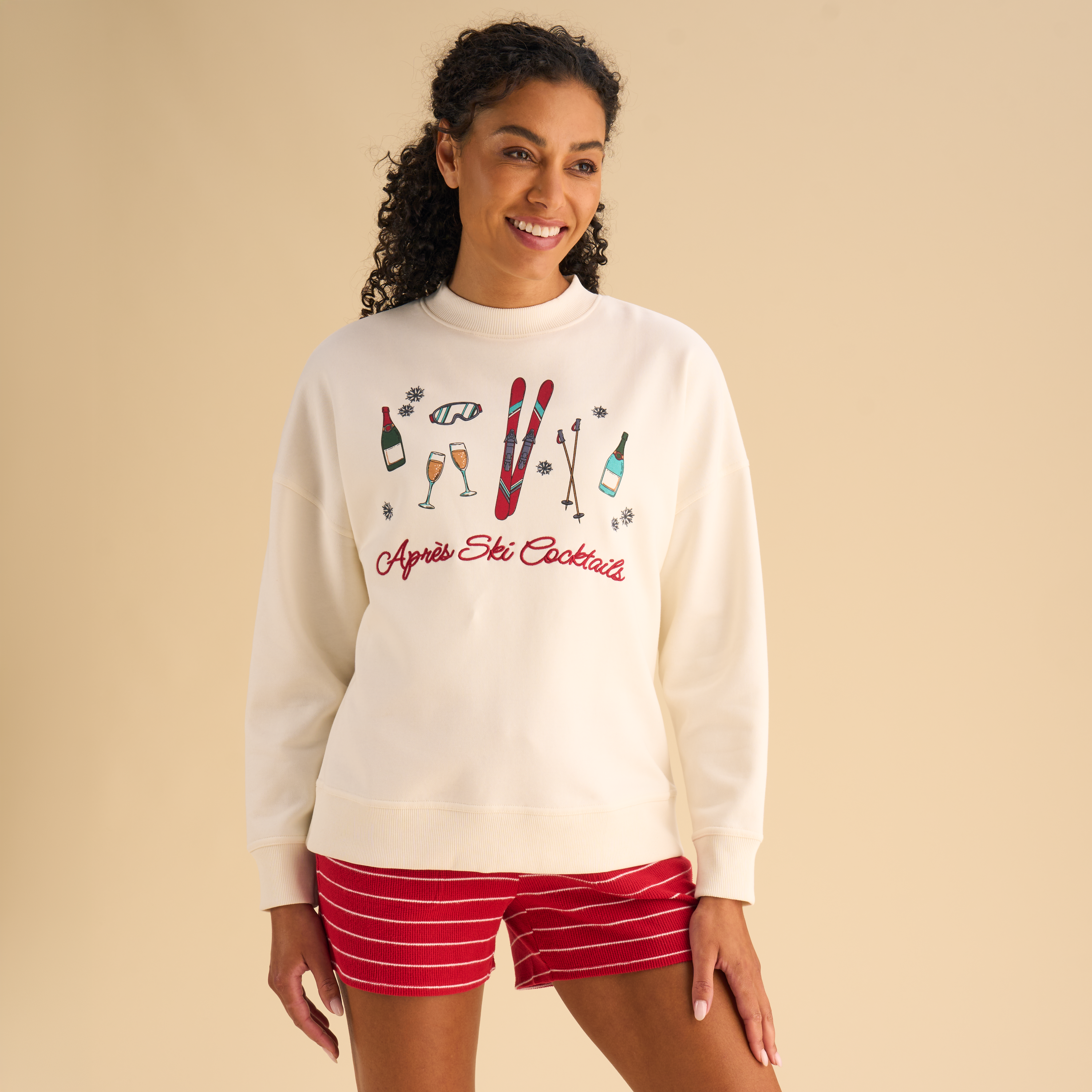 Natural Reflections Natural Reflections Apres Ski Sweatshirt - Egret - $34.99 at Bass Pro Shops
