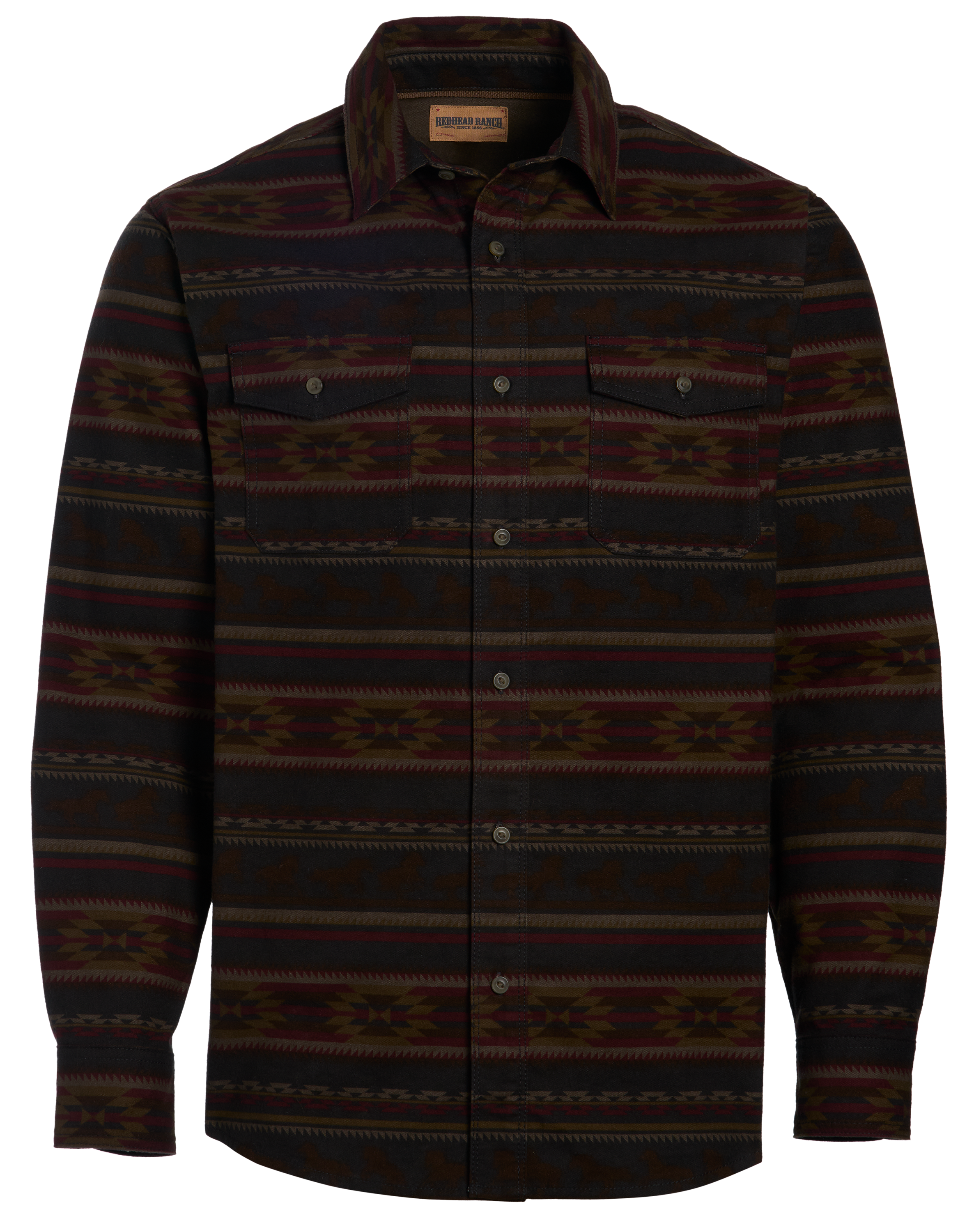 Image of RedHead Ranch Ranger Button-Down Long-Sleeve Shirt - Dark Navy