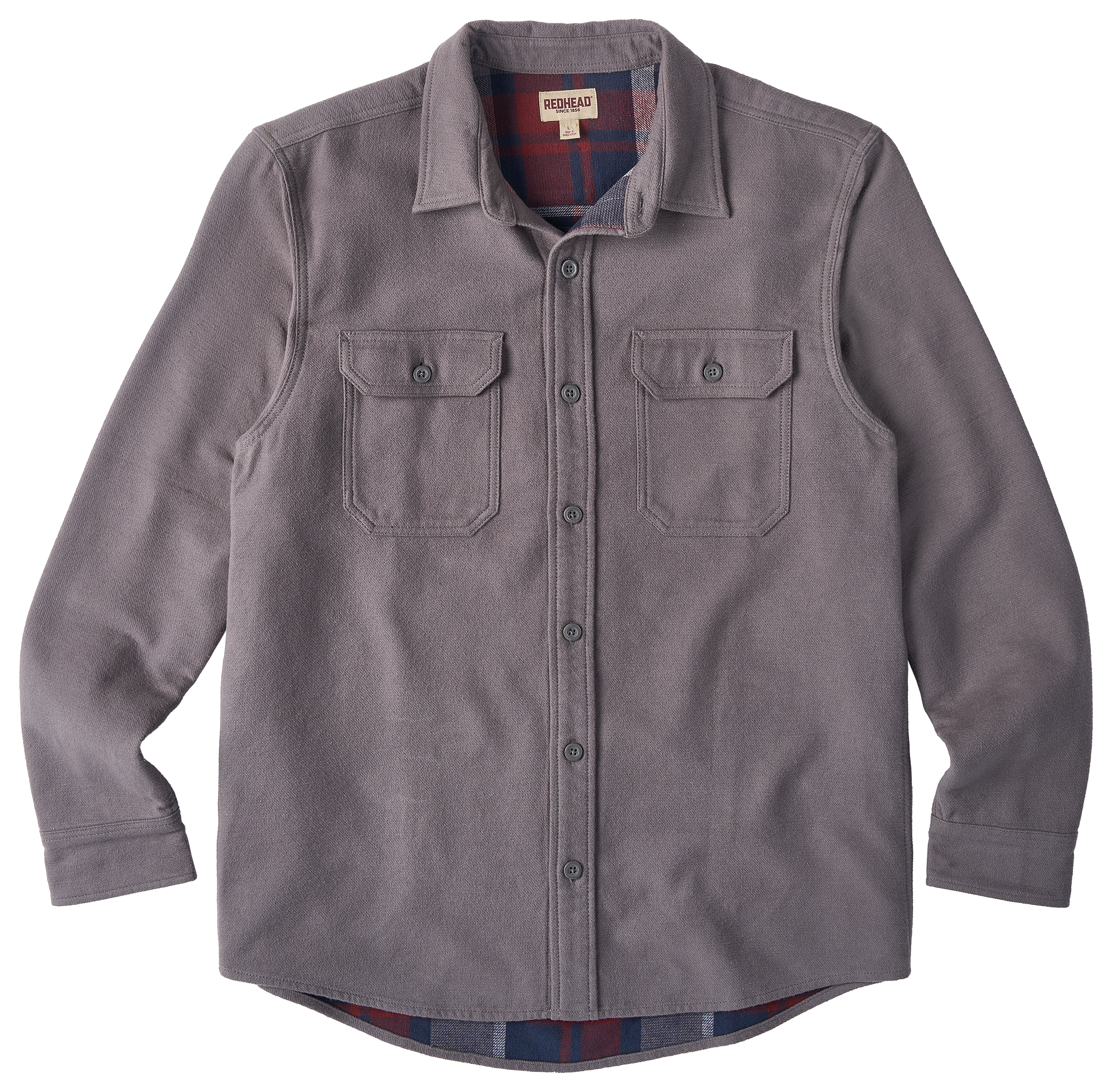 Image of RedHead Creekside Flannel-Lined Overshirt - Granite