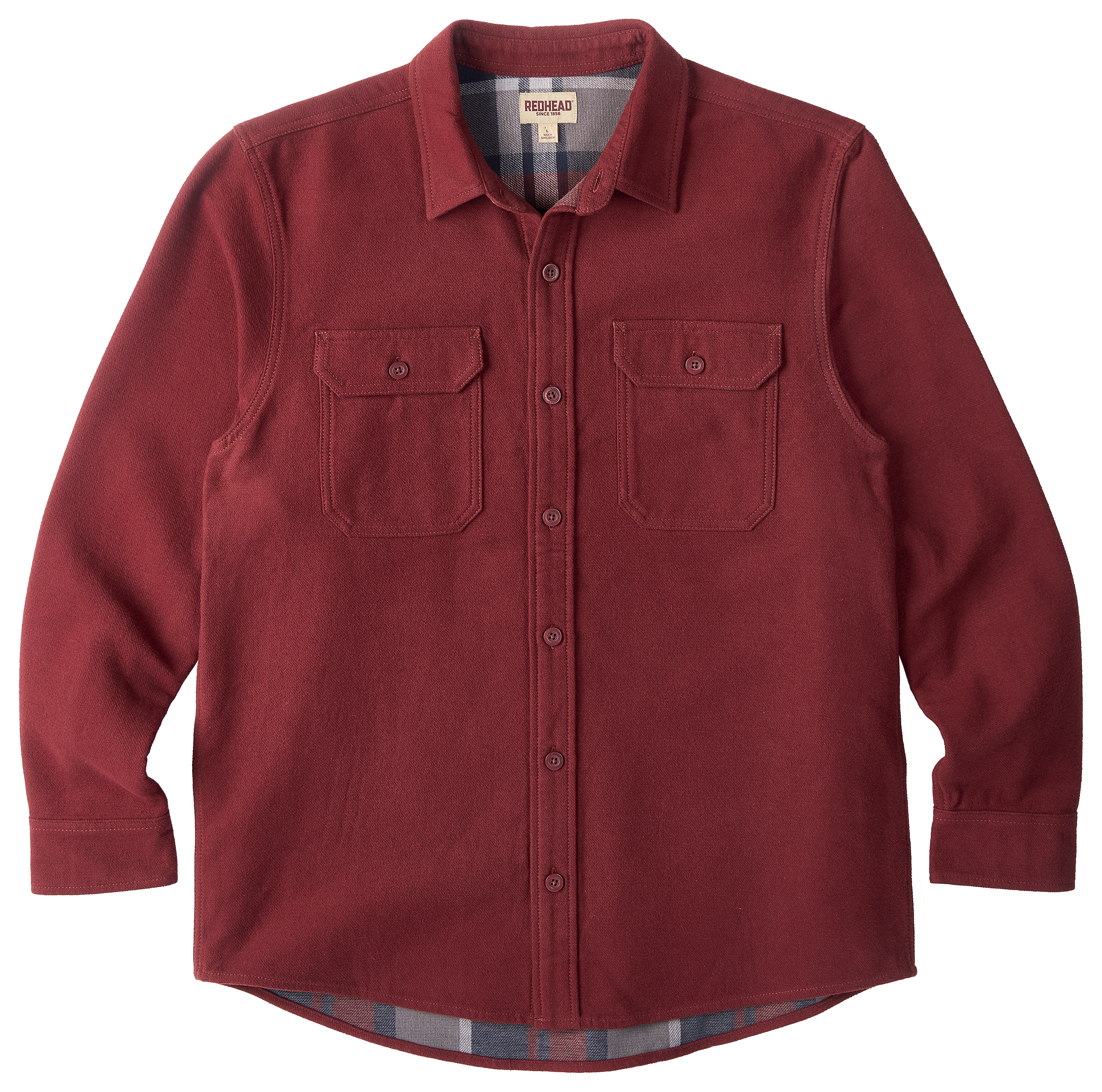 Image of RedHead Creekside Flannel-Lined Overshirt - Mahogany