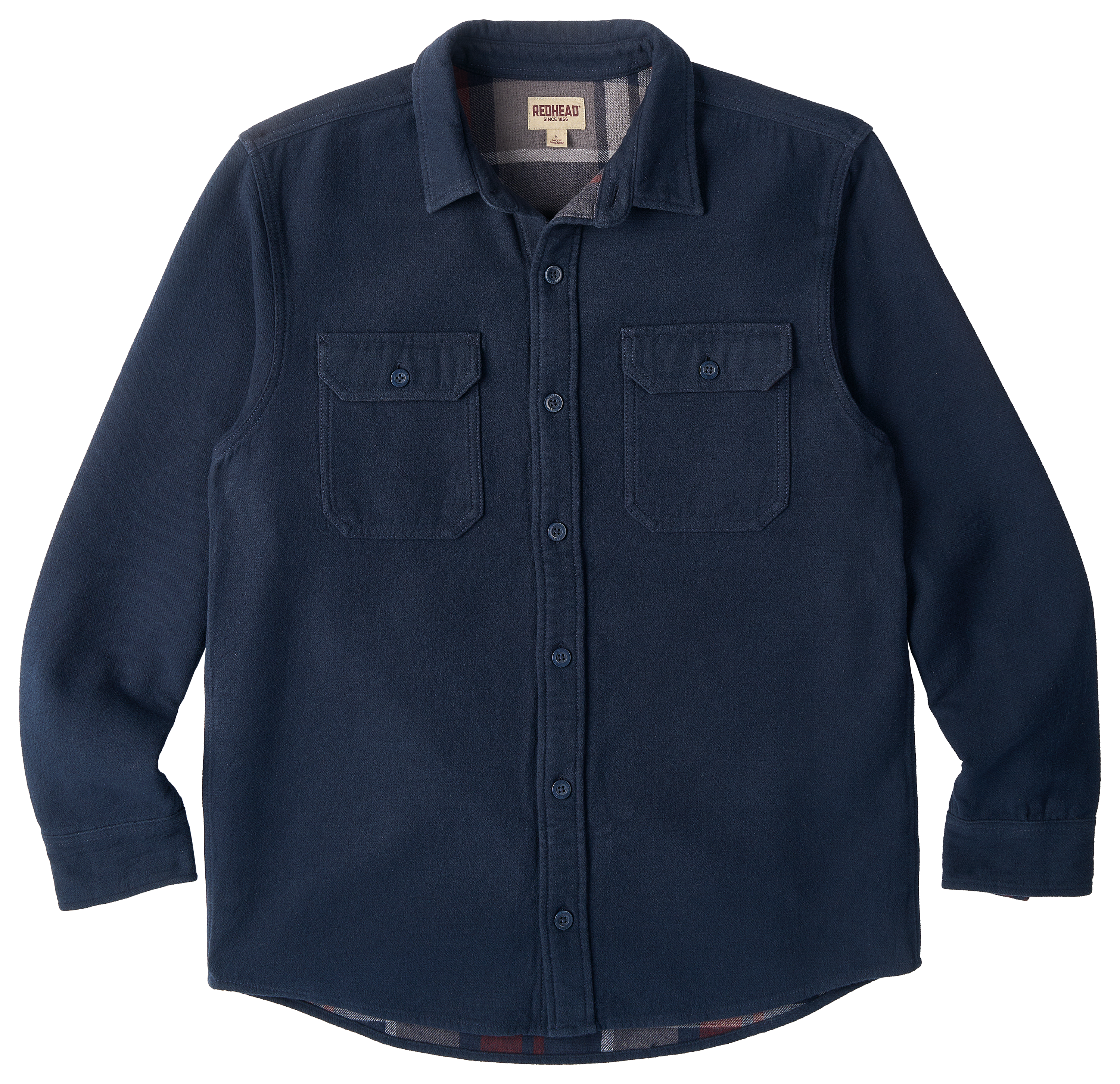 Image of RedHead Creekside Flannel-Lined Overshirt - Dark Navy