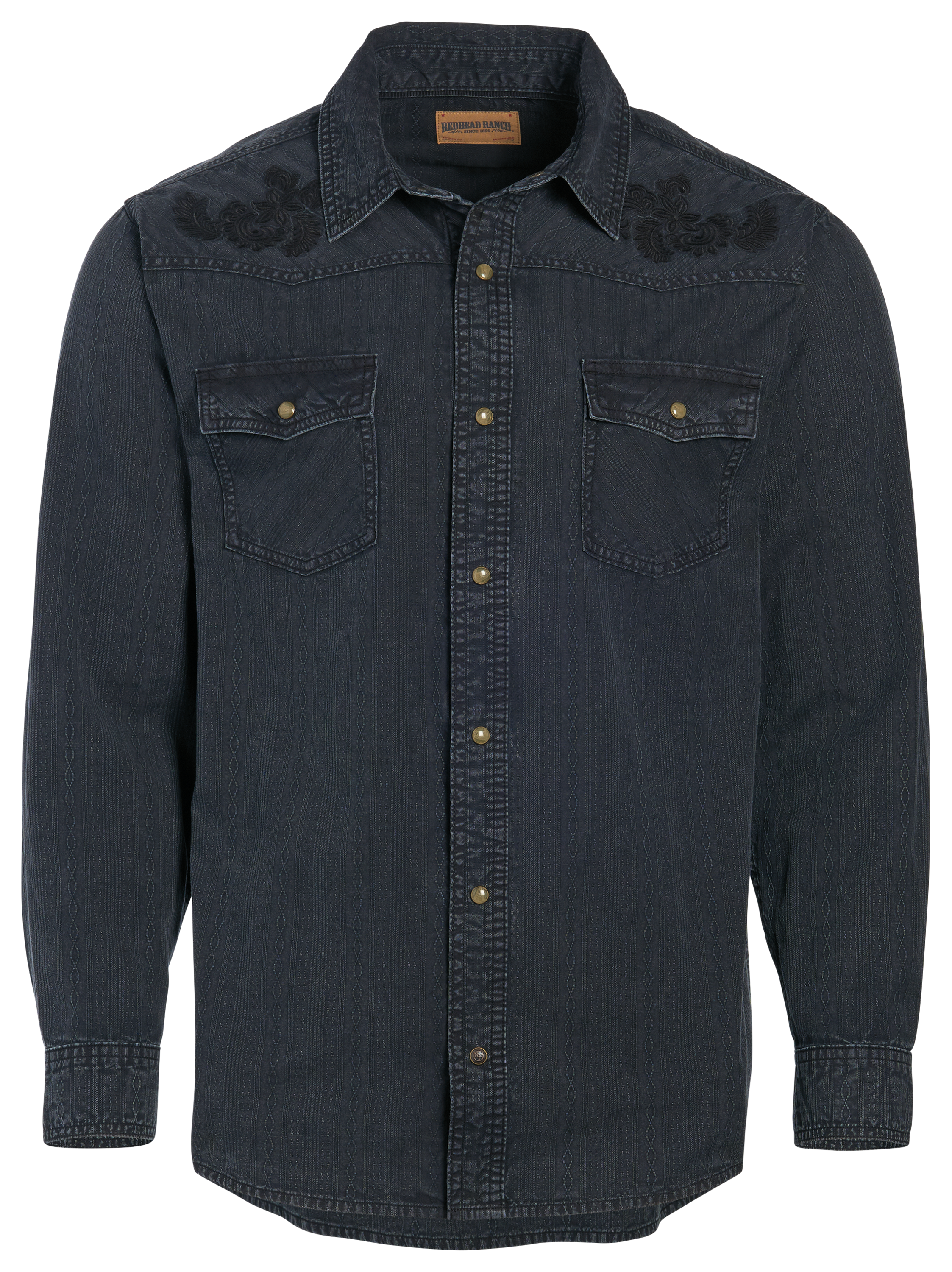 Image of RedHead Ranch Louey Dobby Long-Sleeve Shirt - Black