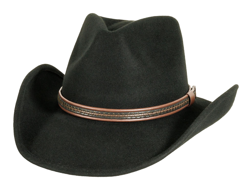 RedHead Crushable Wool Felt Western Hat - Black