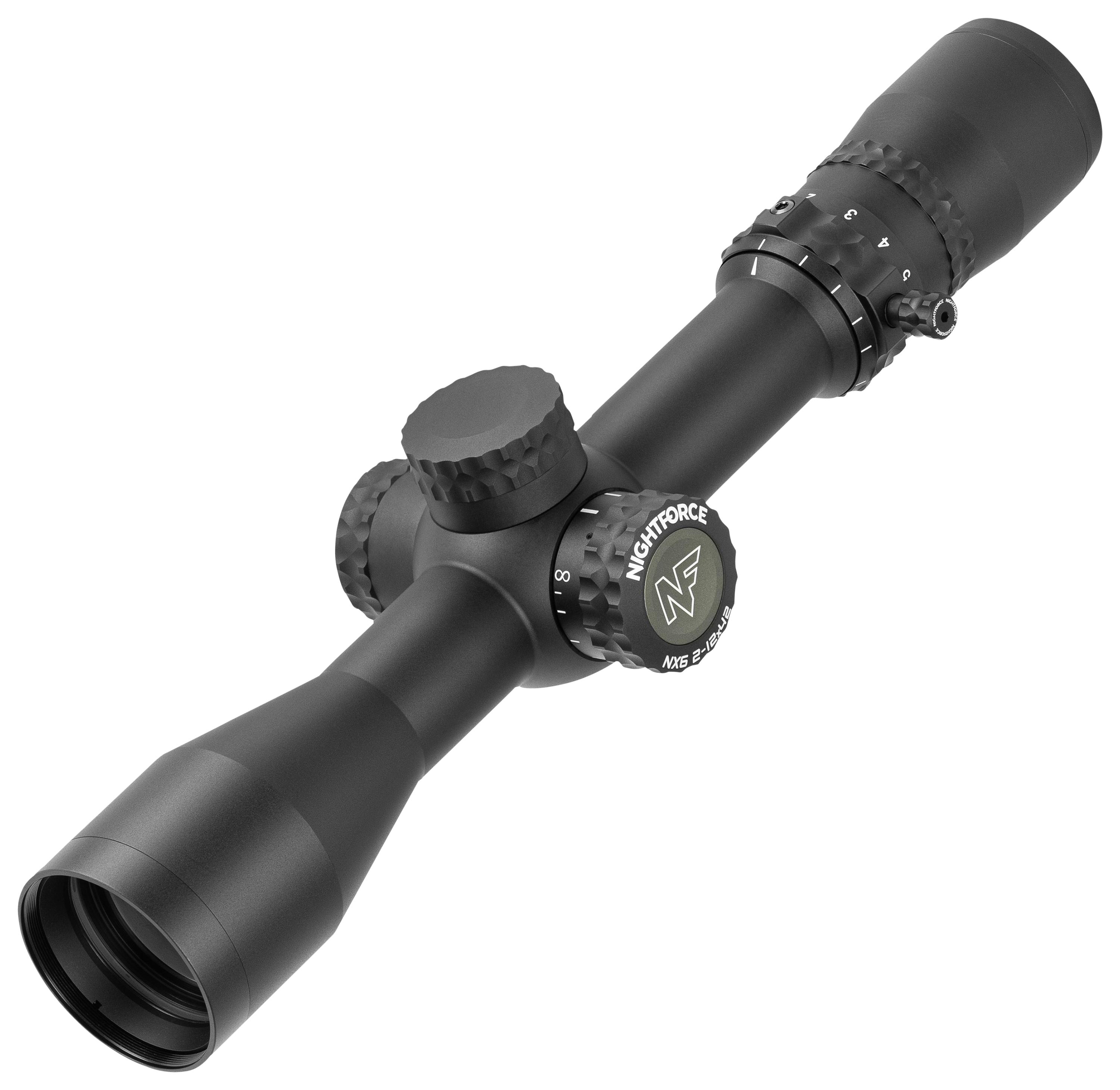 Image of Nightforce Optics NX6 F2 Capped Rifle Scope - 2-12X42mm - MOAR