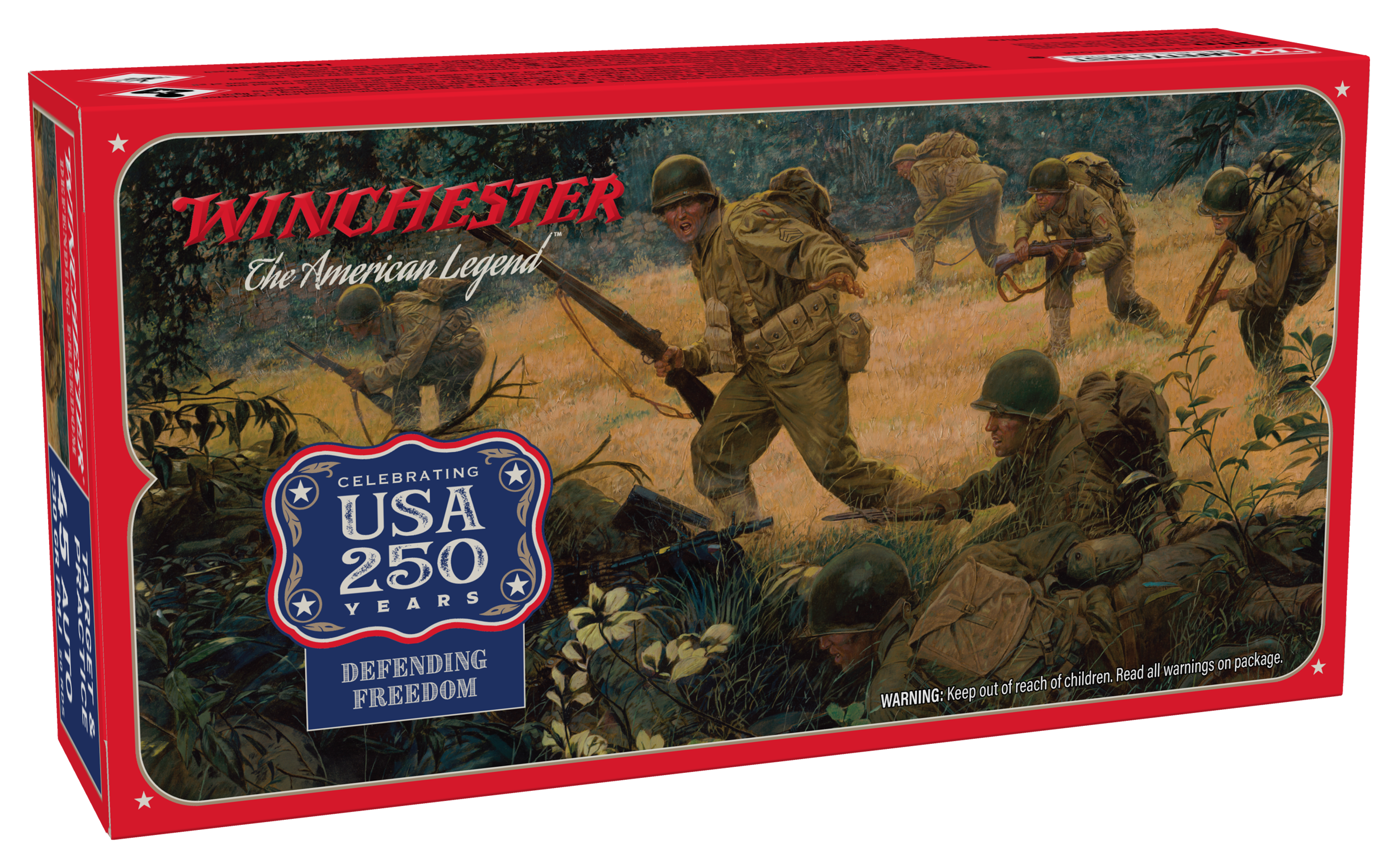 Image of Winchester USA 250th Anniversary Edition .45 ACP 230 Grain FMJ Handgun Ammo