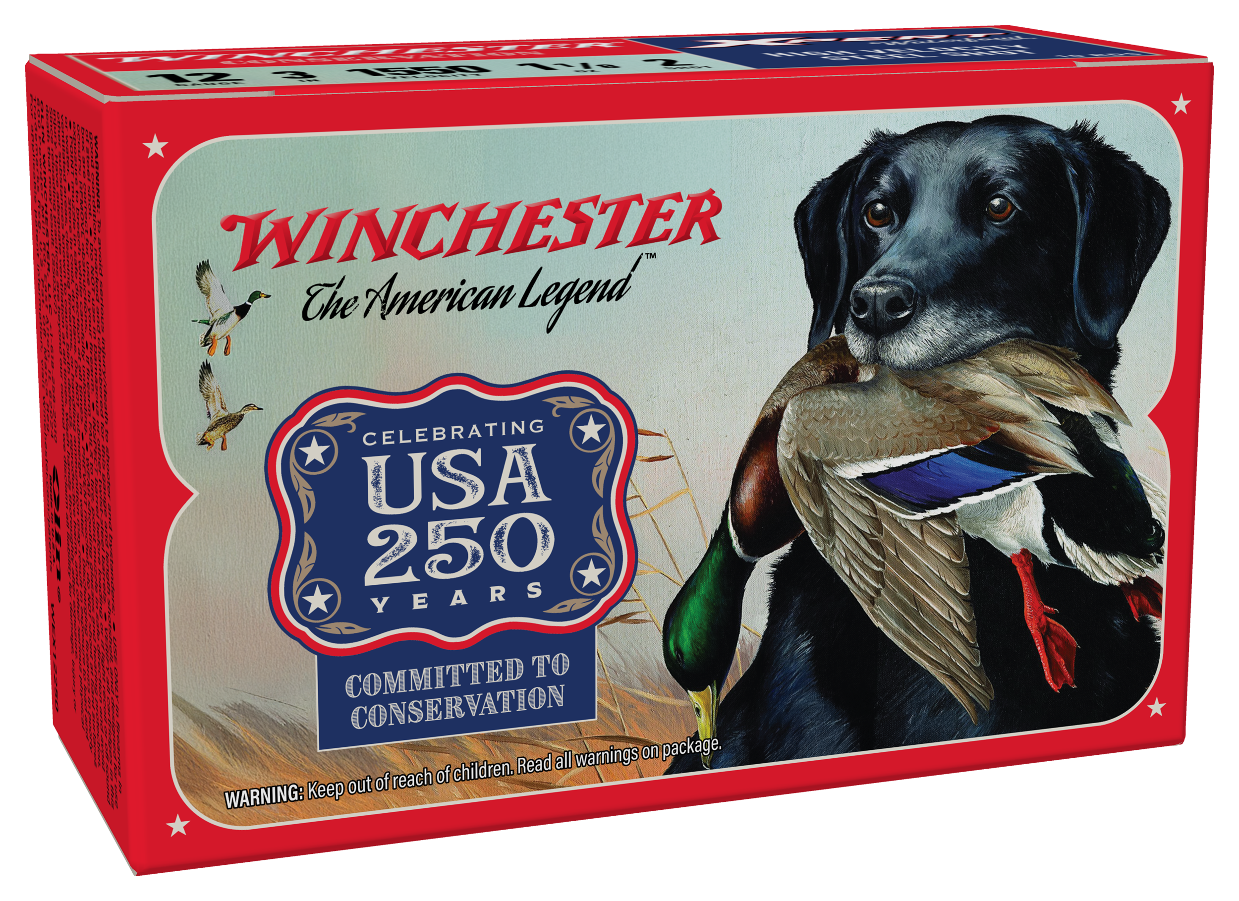 Image of "Winchester Xpert Waterfowl 250th Anniversary Edition 12-Ga. 3"" 1-1/16 Oz. Steel Shotshells"