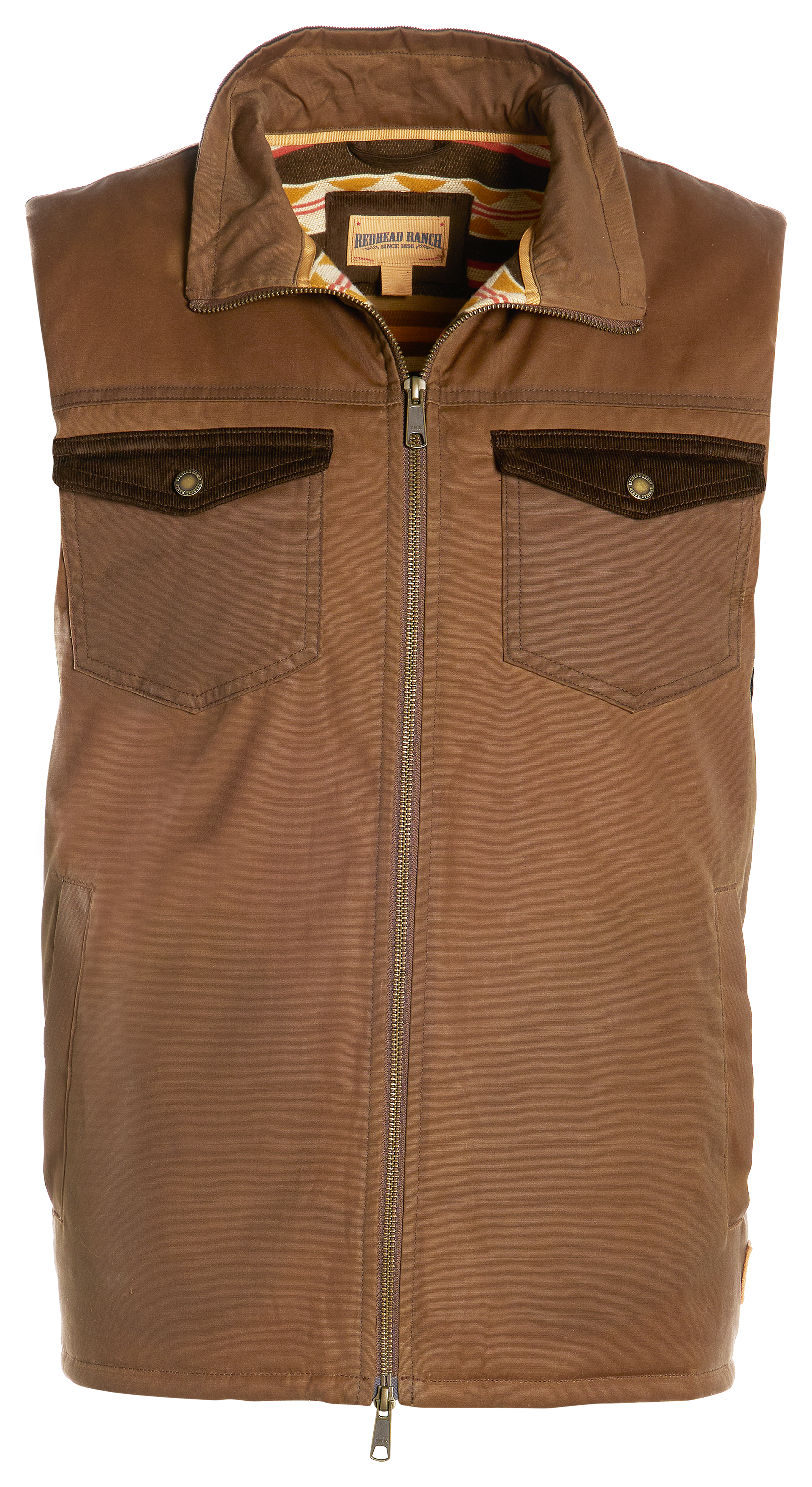 Image of RedHead Ranch Waxed Cotton Vest - Ermine