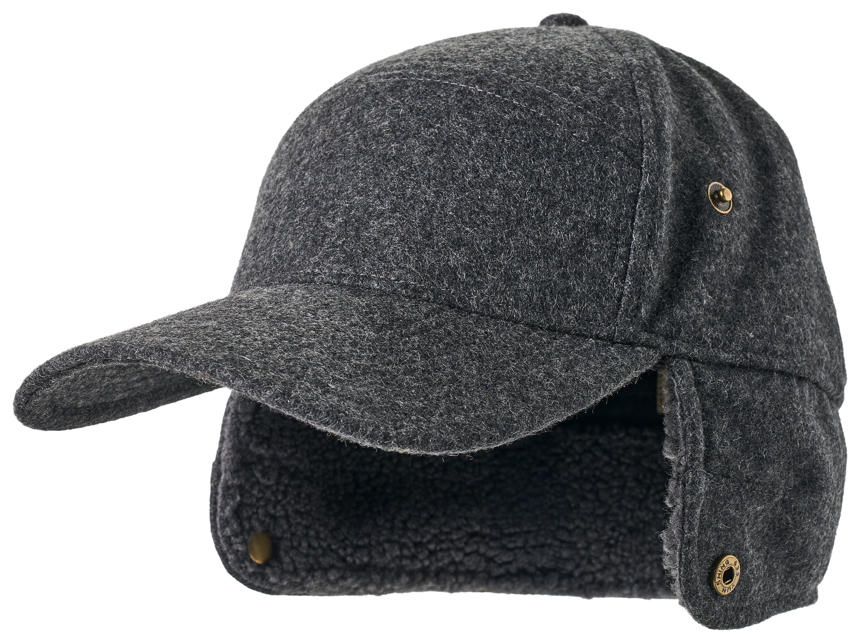 Image of RedHead Wool-Blend Ear-Flap Cap - Charcoal Heather