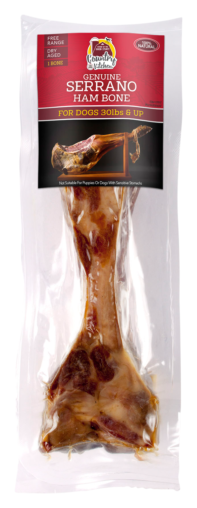 Image of Country Kitchen Serrano Ham Bone for Dogs