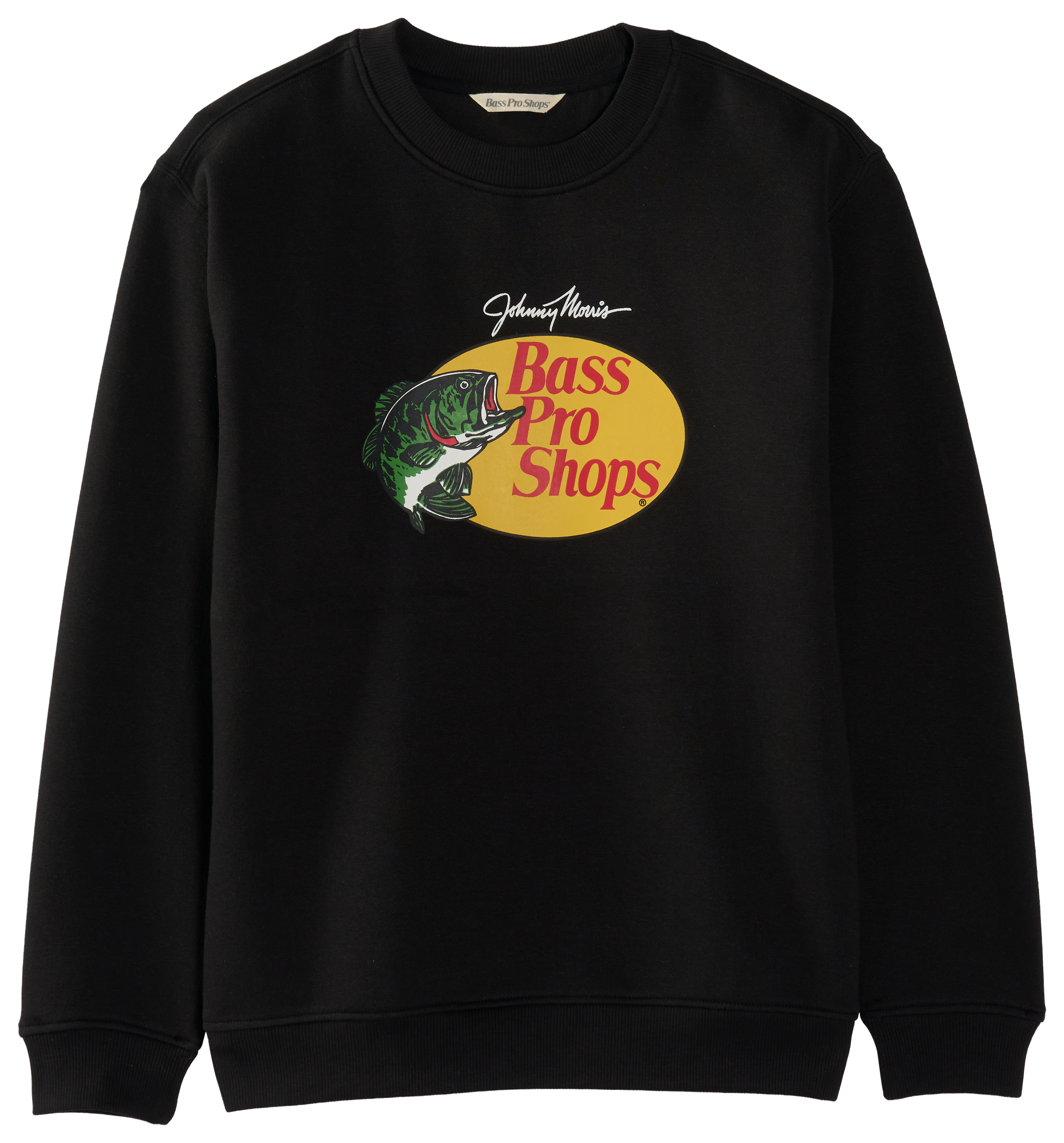 Image of Bass Pro Shops Classic Logo Crew Sweatshirt for Kids - Black