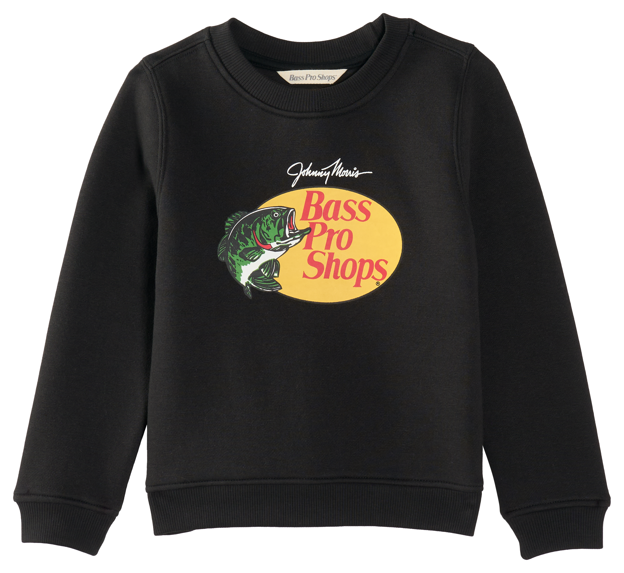 Bass Pro Shops Classic Logo Crew Sweatshirt for Toddlers - Black