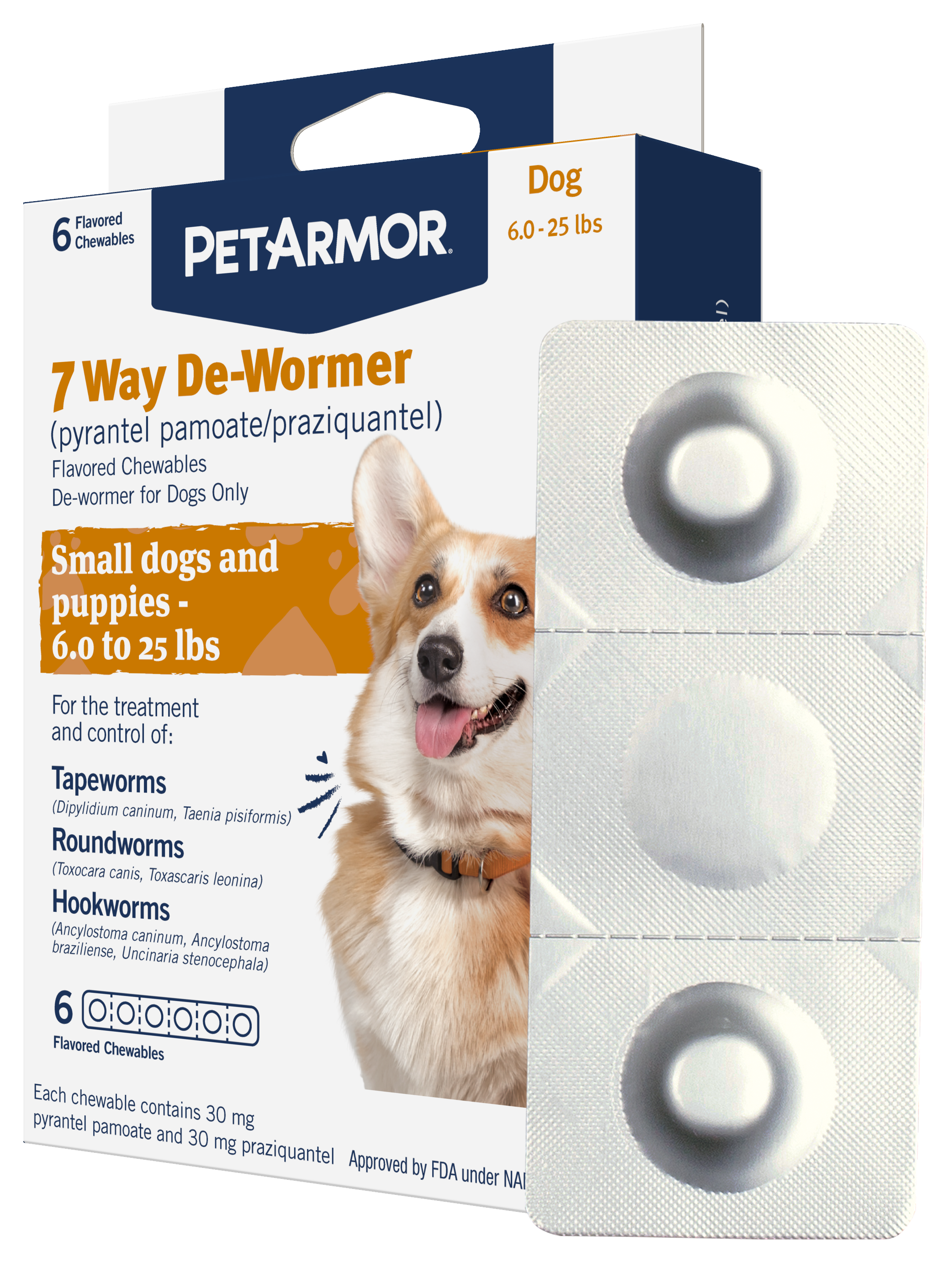 PetArmor Dog 7 Way De-Wormer for Puppies and Small Dogs