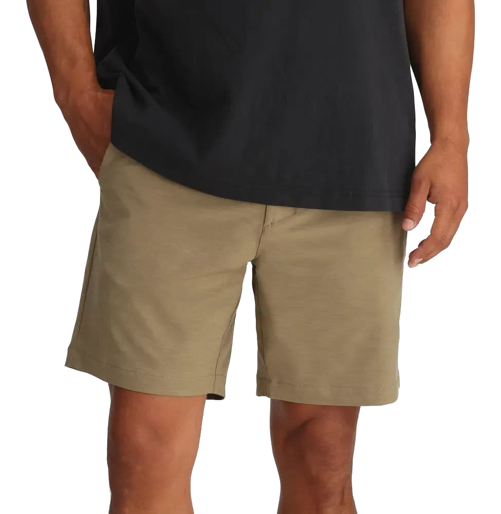 Image of Free Fly Palmera Hybrid Shorts - Dark Khaki