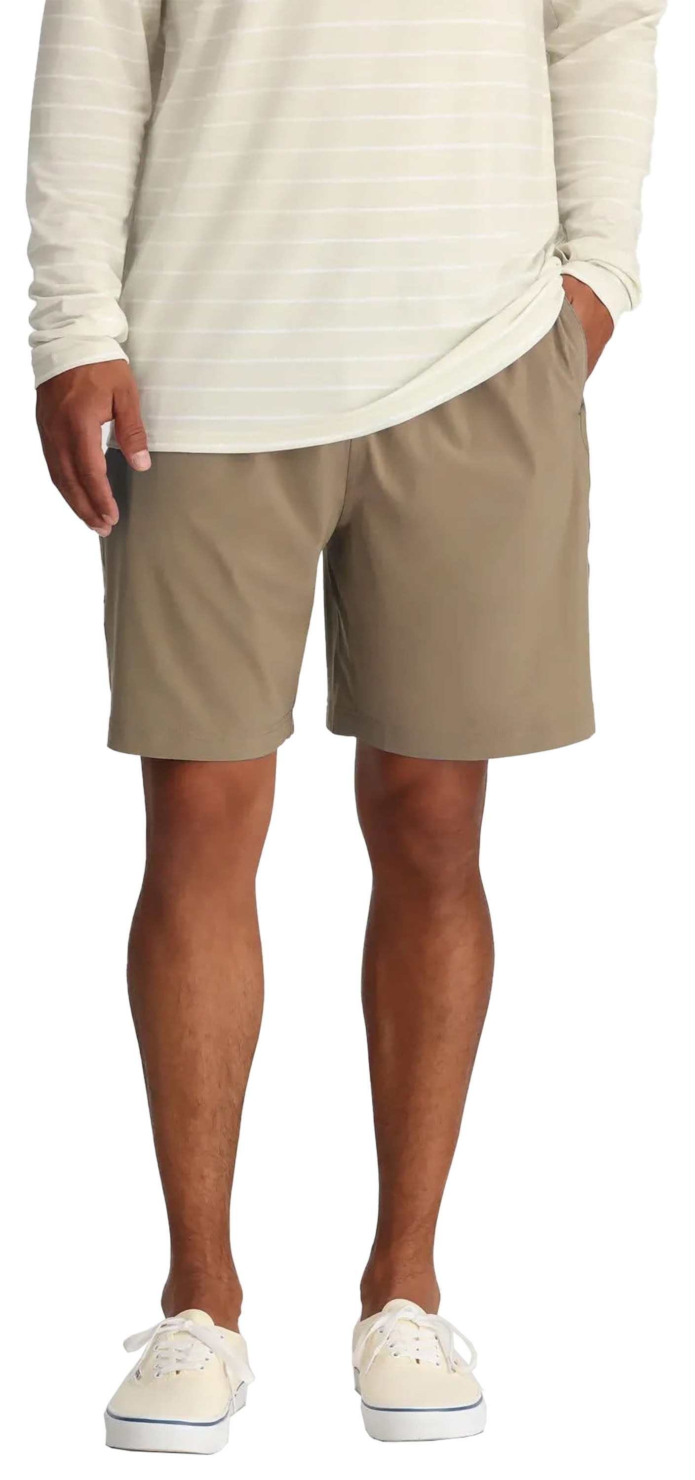 Image of "Free Fly Breeze 8"" Shorts - Dark Khaki"