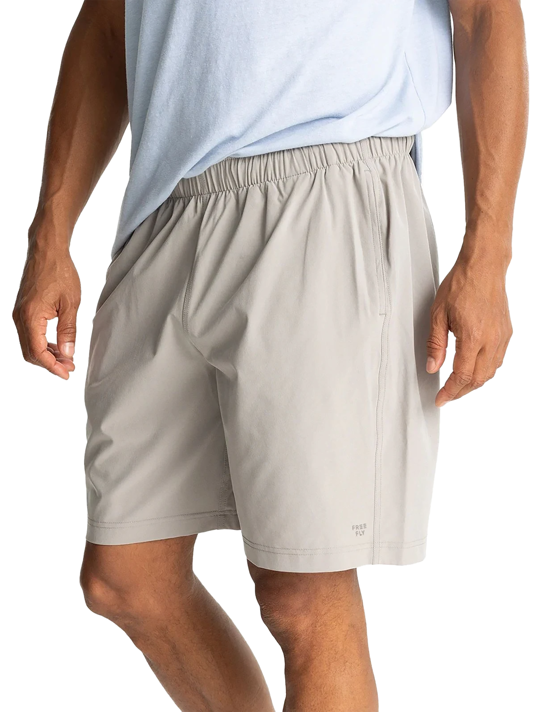 Image of "Free Fly Breeze 8"" Shorts - Cement - XXL"