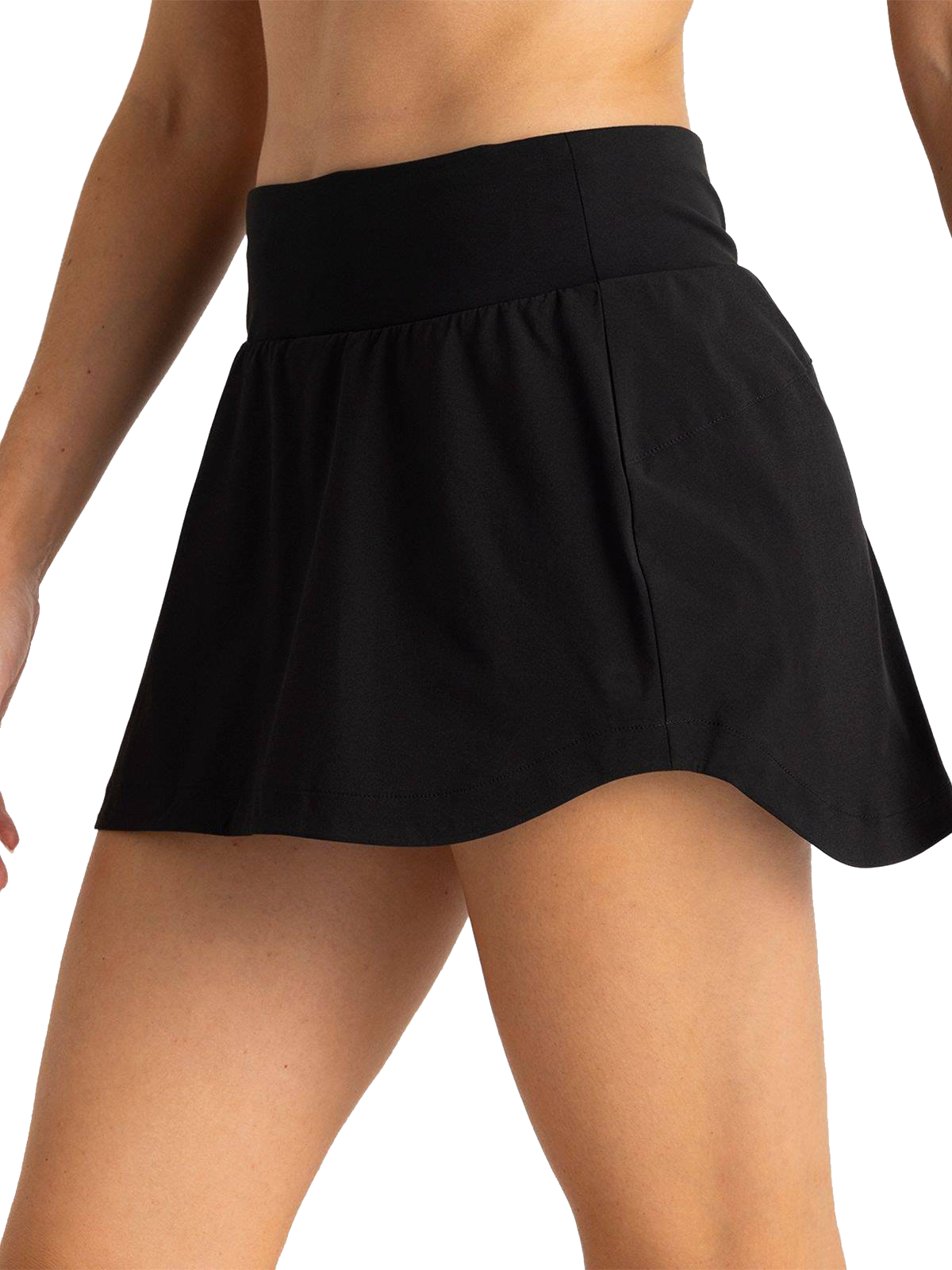 Image of "Free Fly Bamboo-Lined Active Breeze Skort - Black - XL - 13"" Inseam"